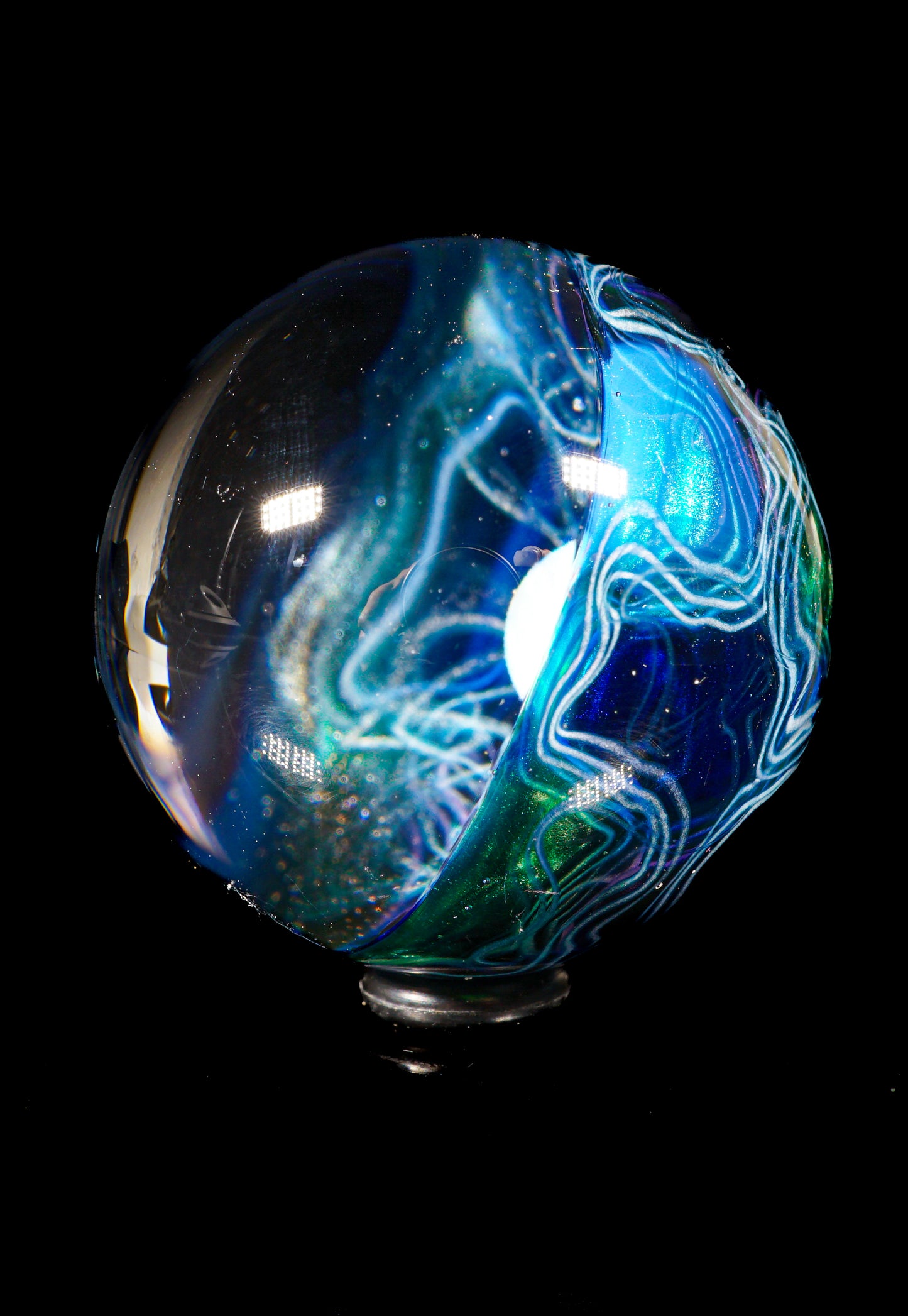 Medium UV Scribble Tech Opal Marble (26mm) - L