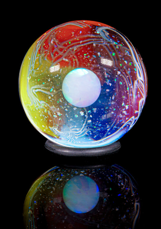Big Opal UV Scribble Tech Marble (32mm) - N