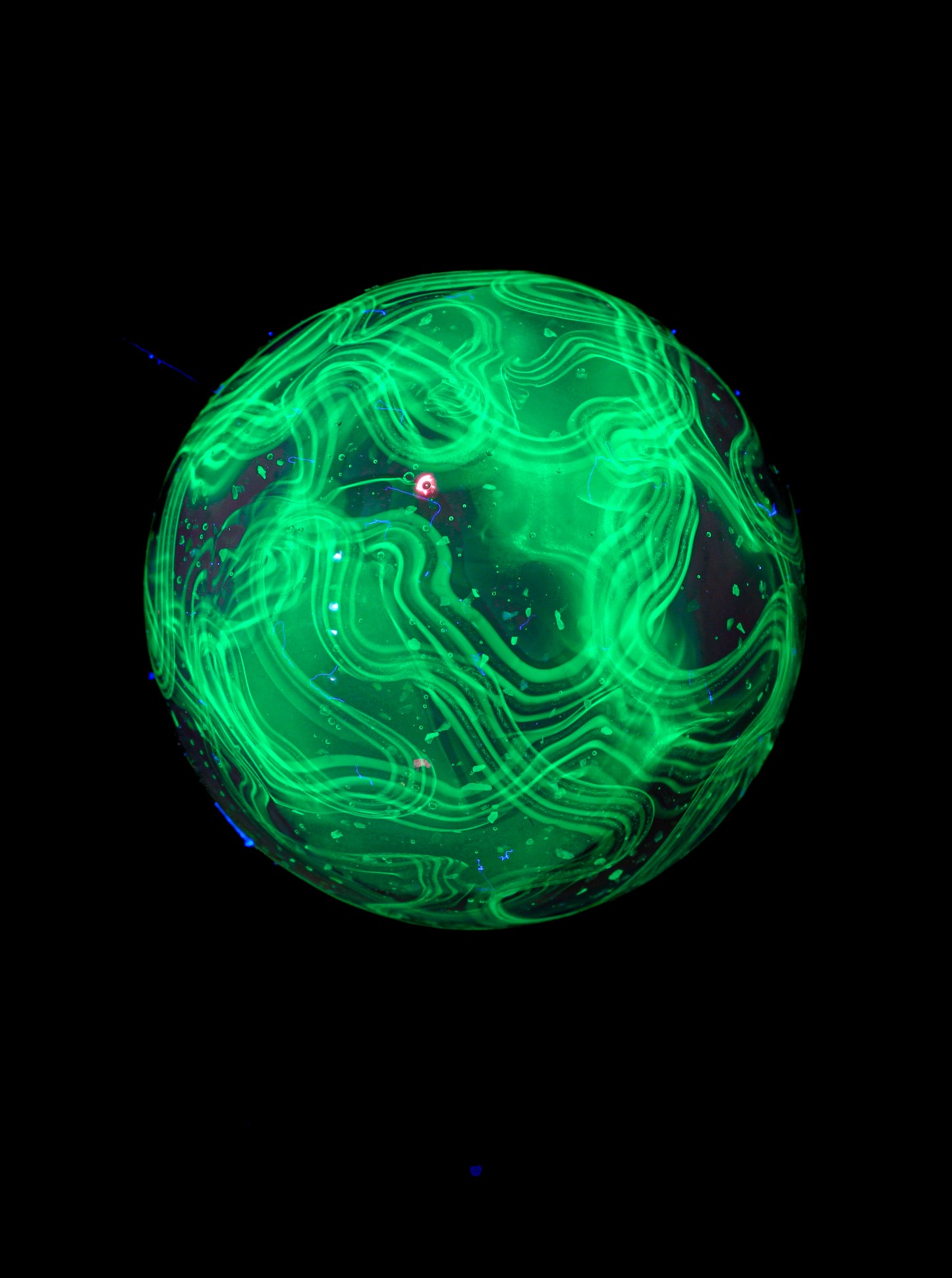 Small Opal UV Scribble Tech Marble (23mm) - G