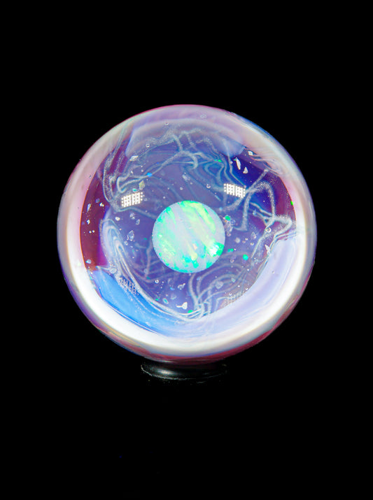 Small Opal UV Scribble Tech Marble (23mm) - G