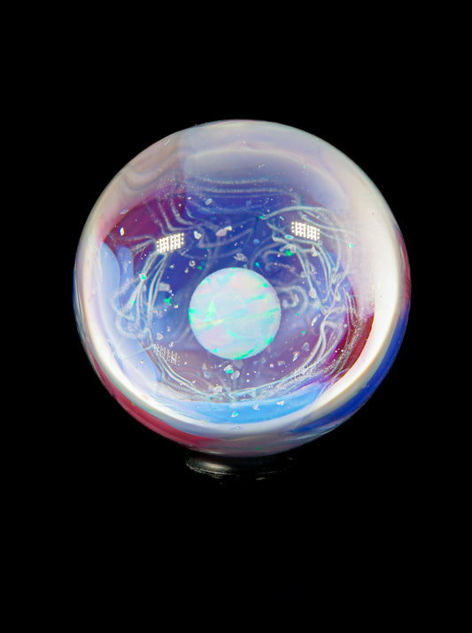 Small Opal UV Scribble Tech Marble (24mm) - H