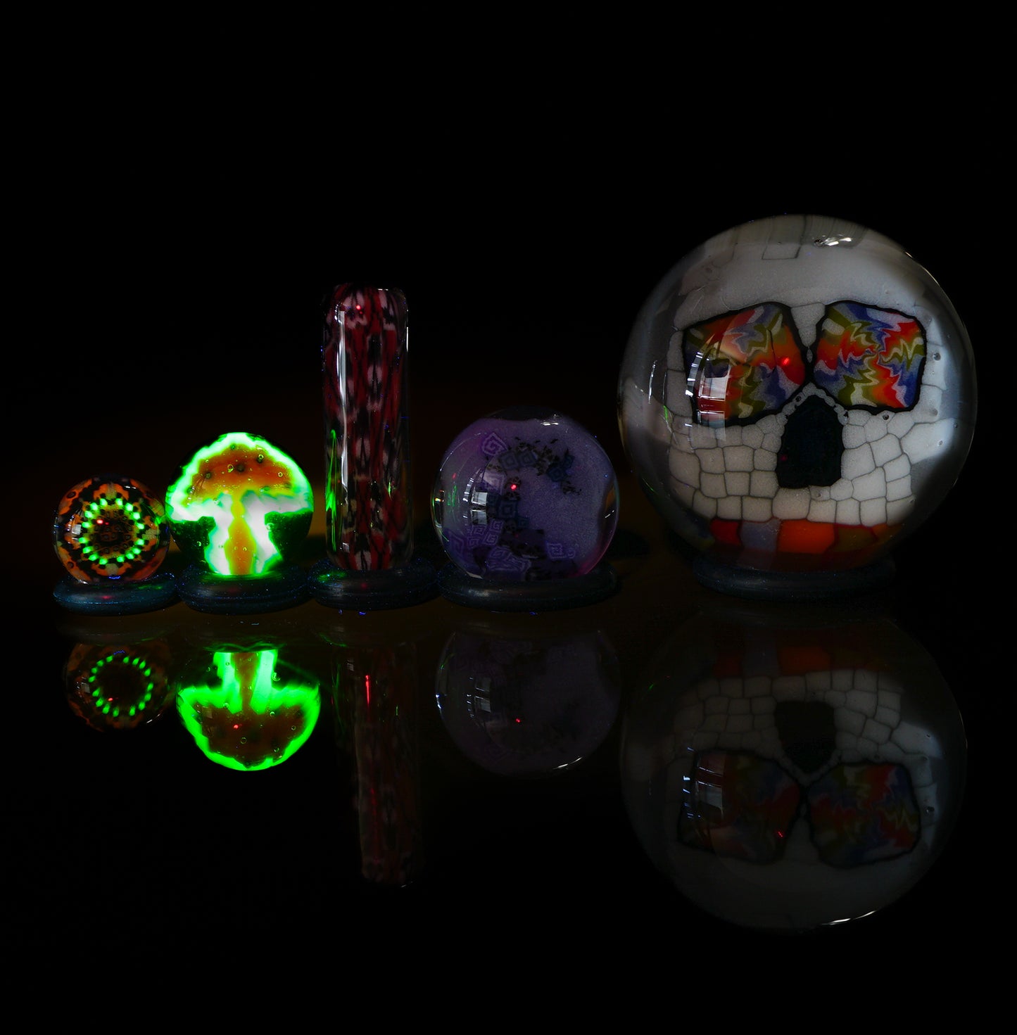 Psychedelic Skull UV Slurper Set
