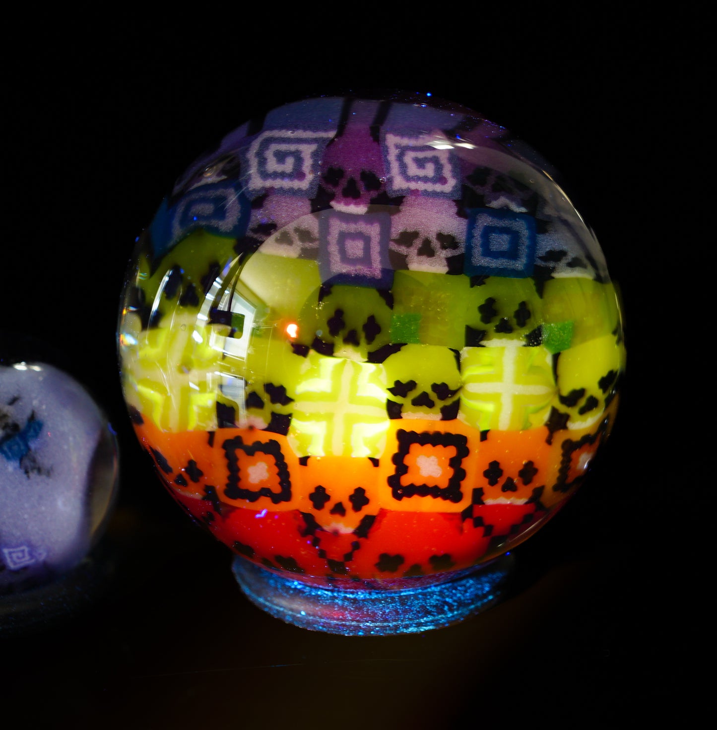 Rainbow Skull Mosaic UV Slurper Set