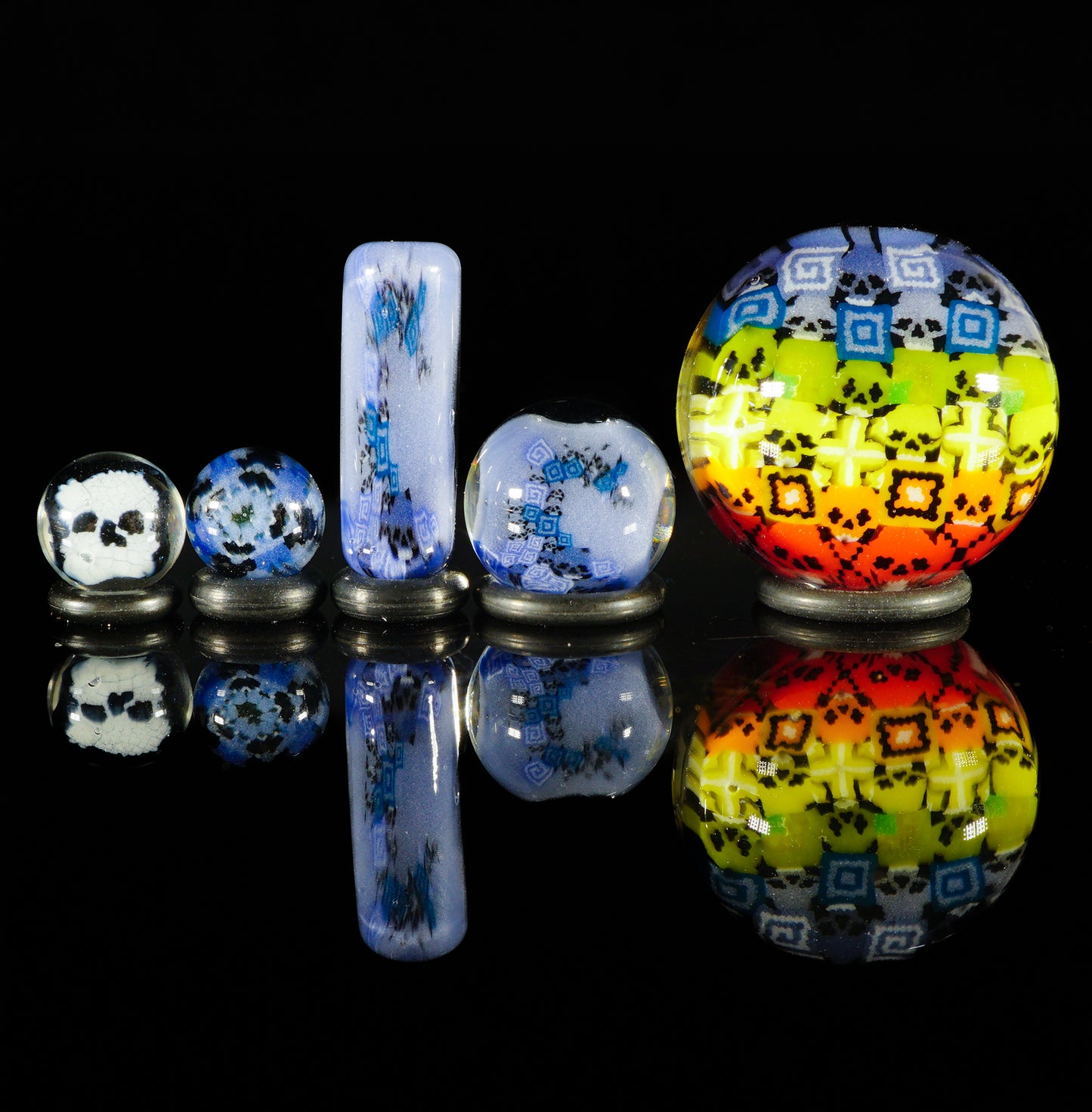 Rainbow Skull Mosaic UV Slurper Set