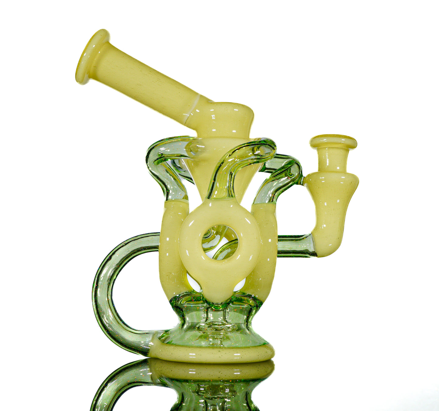 Syzygy over Star White with Green Crushed Opal QDR