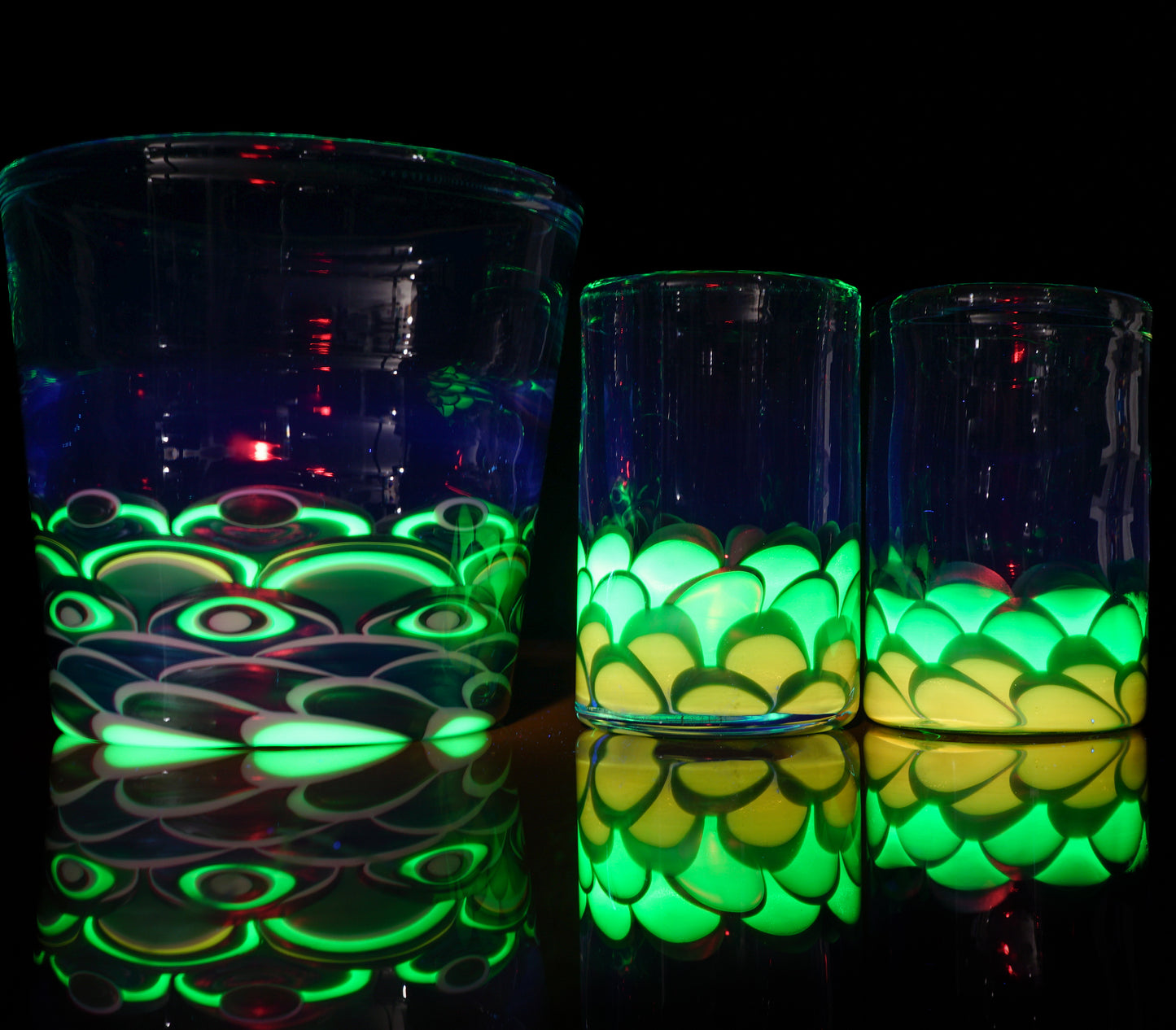 UV Electrum, Neptunium and Chromium Dot Stack Cup Set
