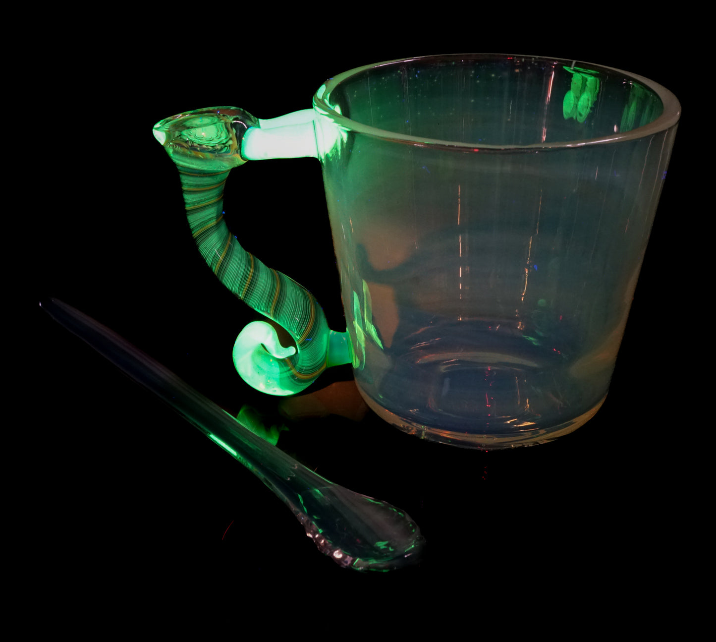 Fume, Fire and Ice UV Double Espresso Cup + Spoon