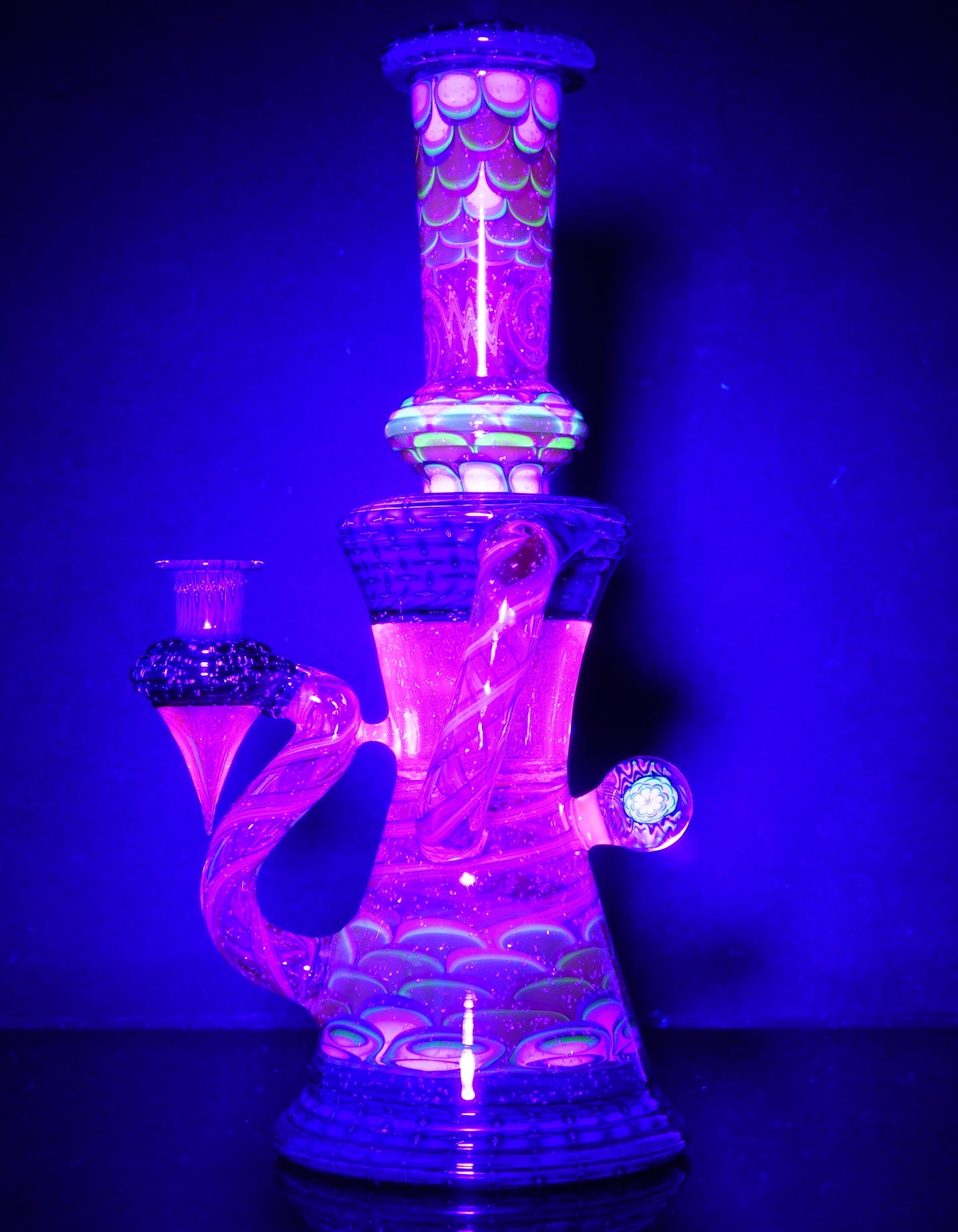 Steve Sizelove & WYG UV Dotstack Crushed Opal Bubble Trap Aztec Klein