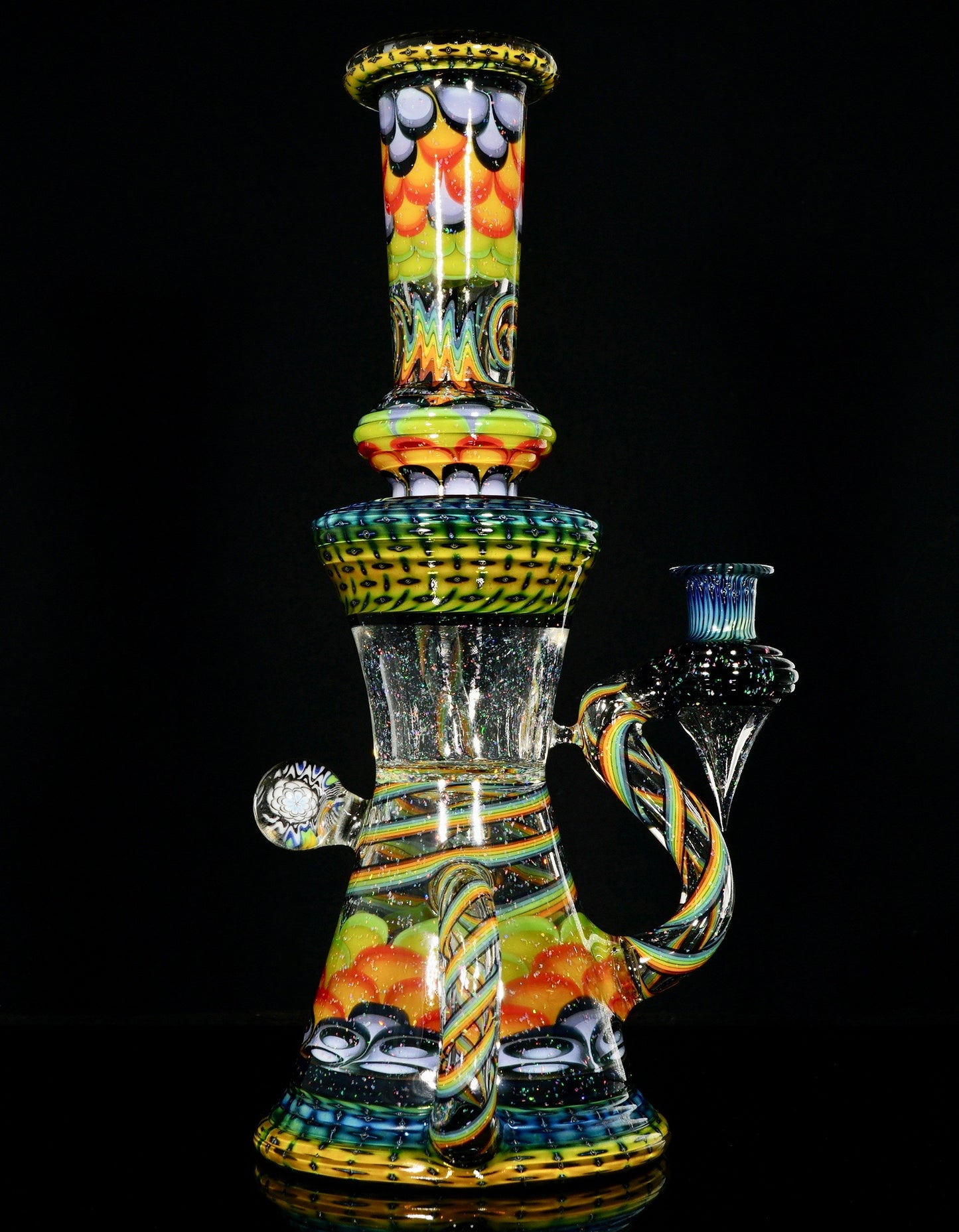 Steve Sizelove & WYG UV Dotstack Crushed Opal Bubble Trap Aztec Klein