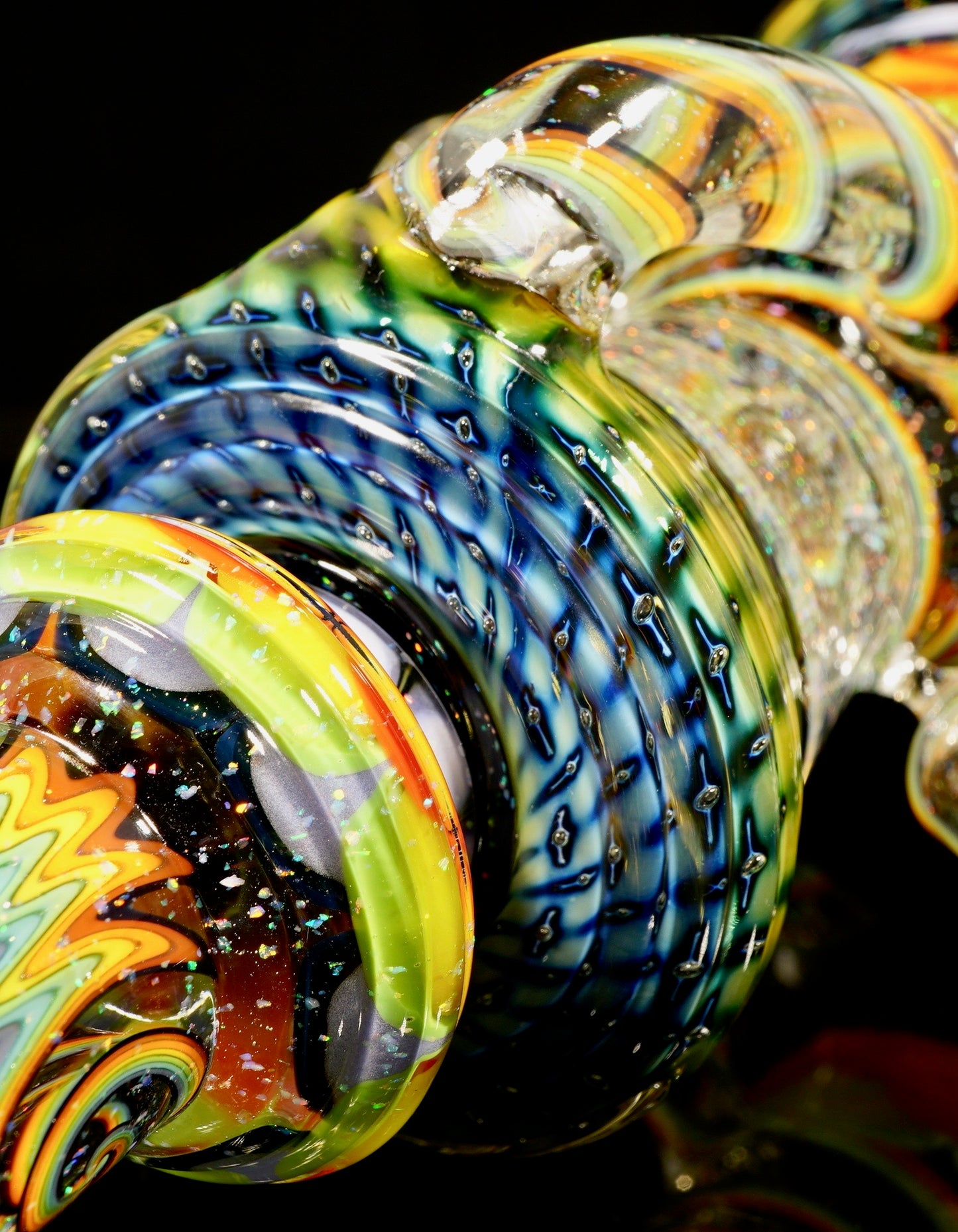 Steve Sizelove & WYG UV Dotstack Crushed Opal Bubble Trap Aztec Klein