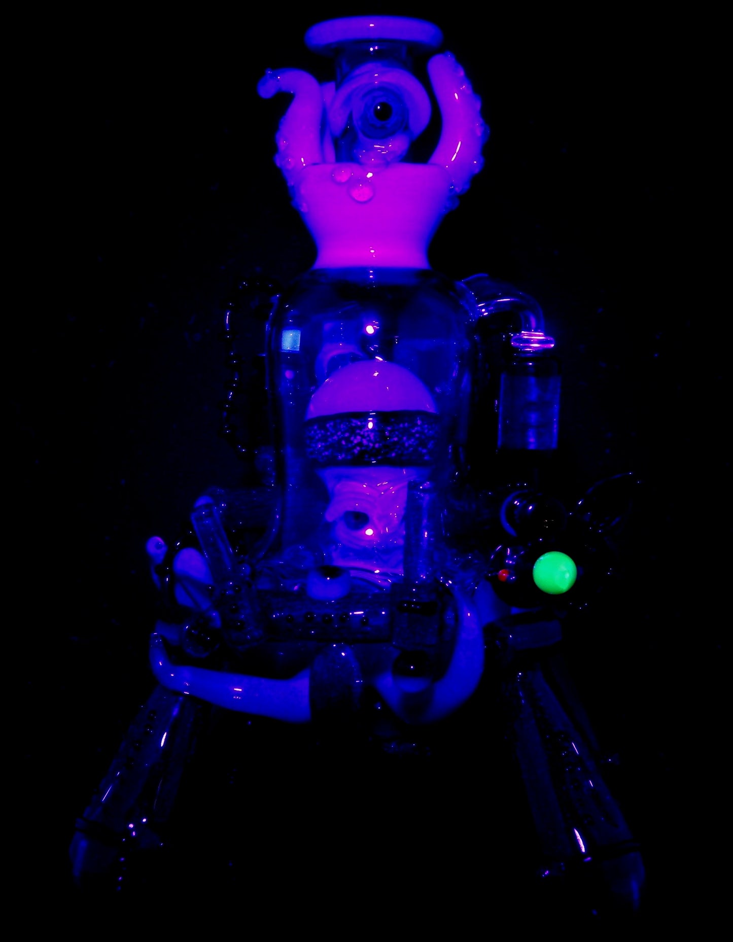 Sunset Slyme and Lost City Balloon Perc Alien Bio Mech Rig with Crushed Opal Accents