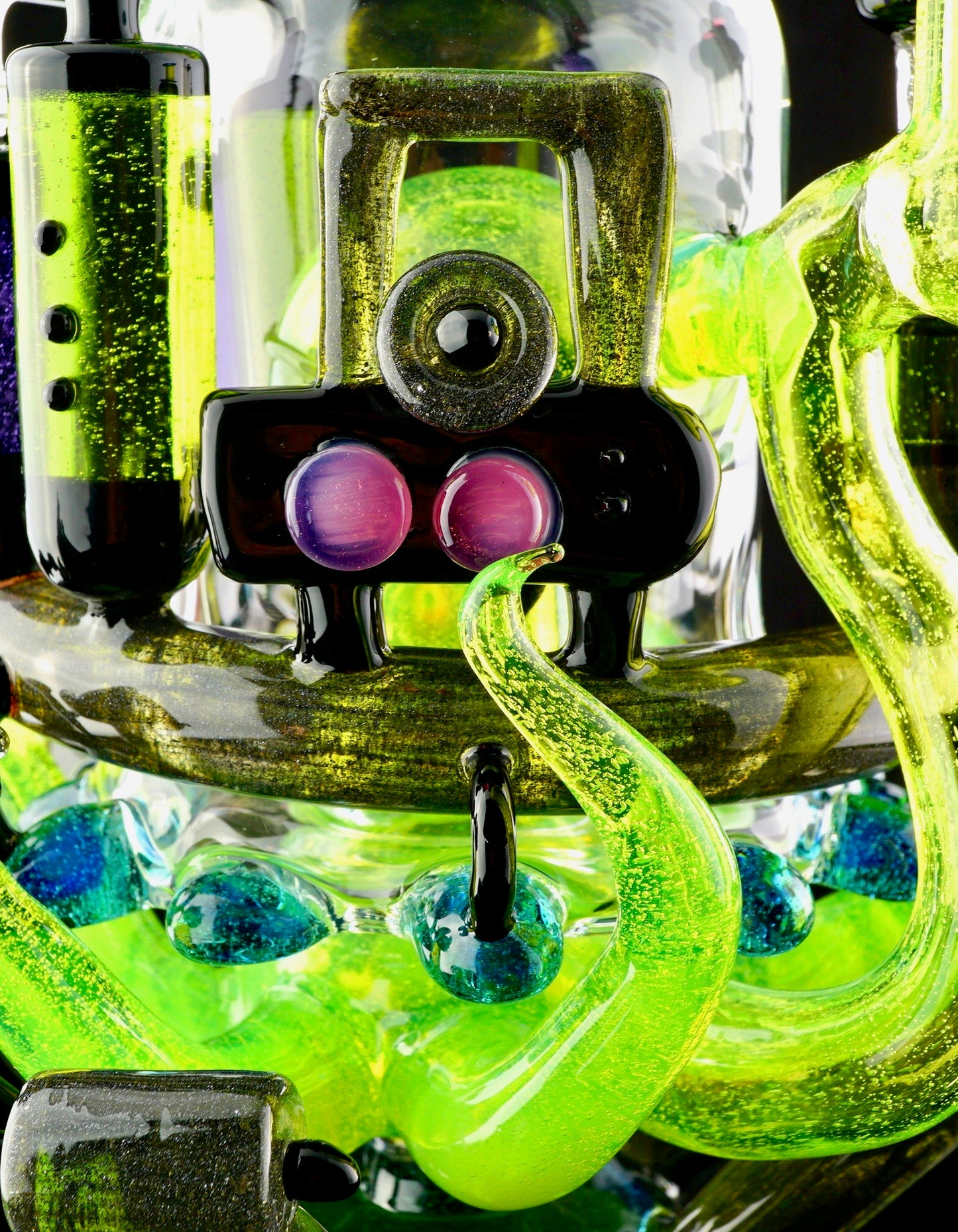 Sunset Slyme and Lost City Balloon Perc Alien Bio Mech Rig with Crushed Opal Accents
