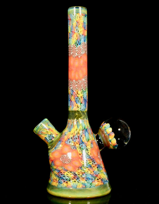 Sage Full Murrine Jumbo Marble Beaker