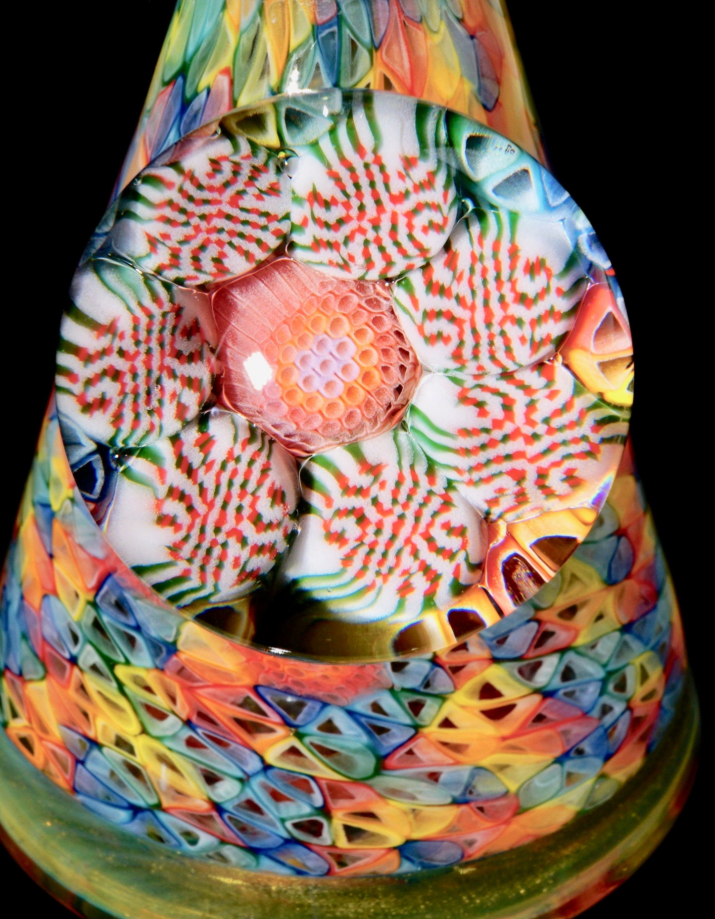 Sage Full Murrine Jumbo Marble Beaker