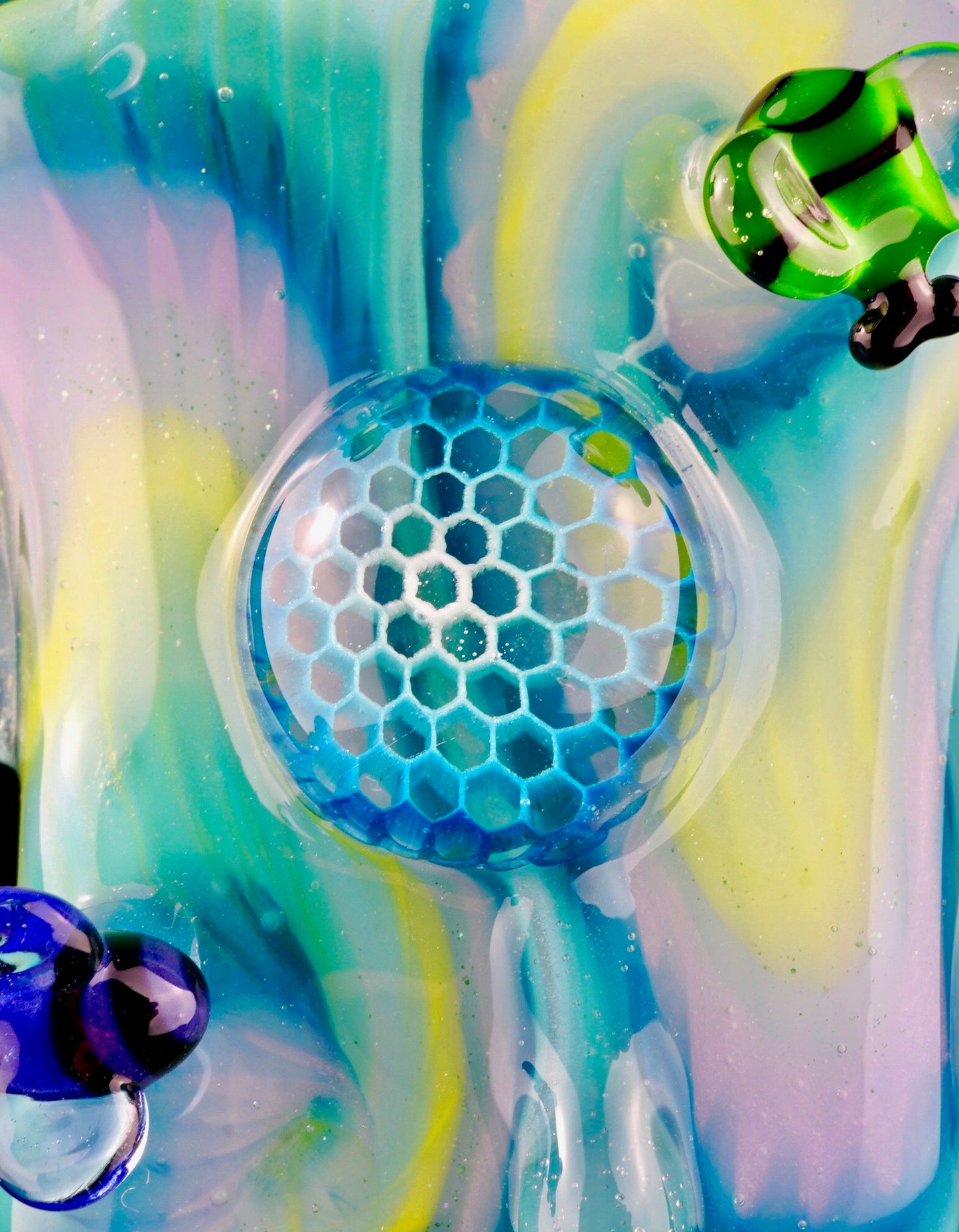 Honeycomb Tie Dye T-shirt Pendant