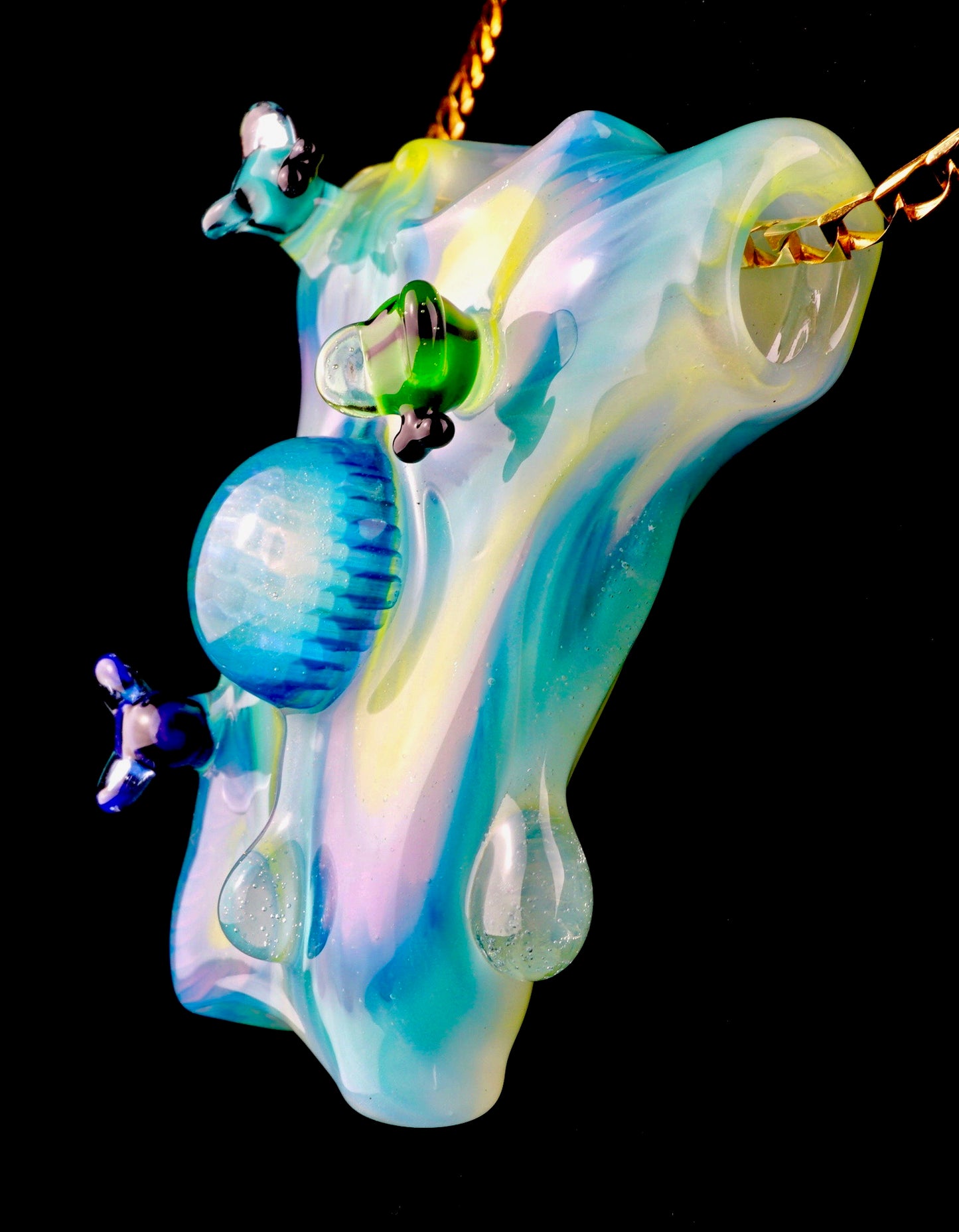 Honeycomb Tie Dye T-shirt Pendant