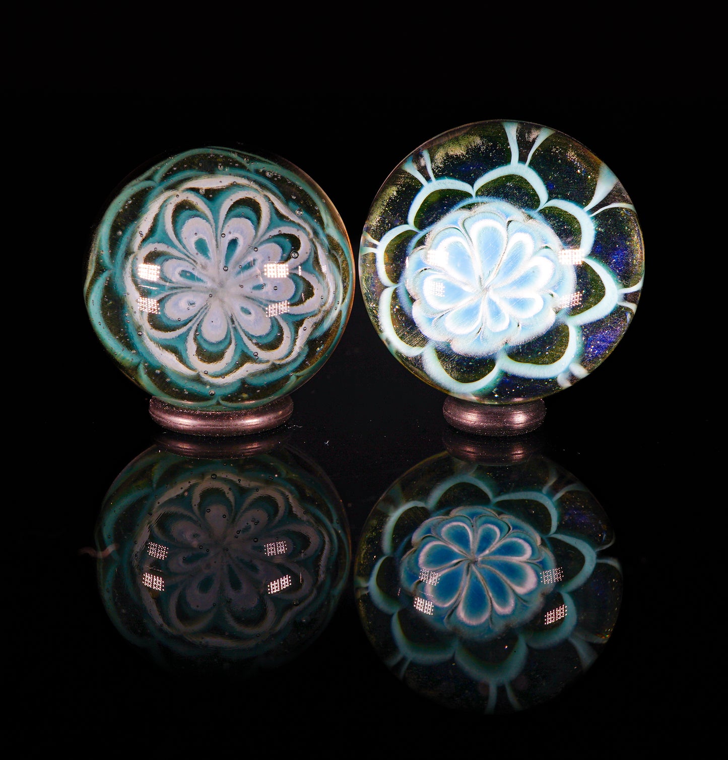 Aqua Azul, Jackpot, Star White Milli Medium Slurper Marble - various designs (21-22mm)