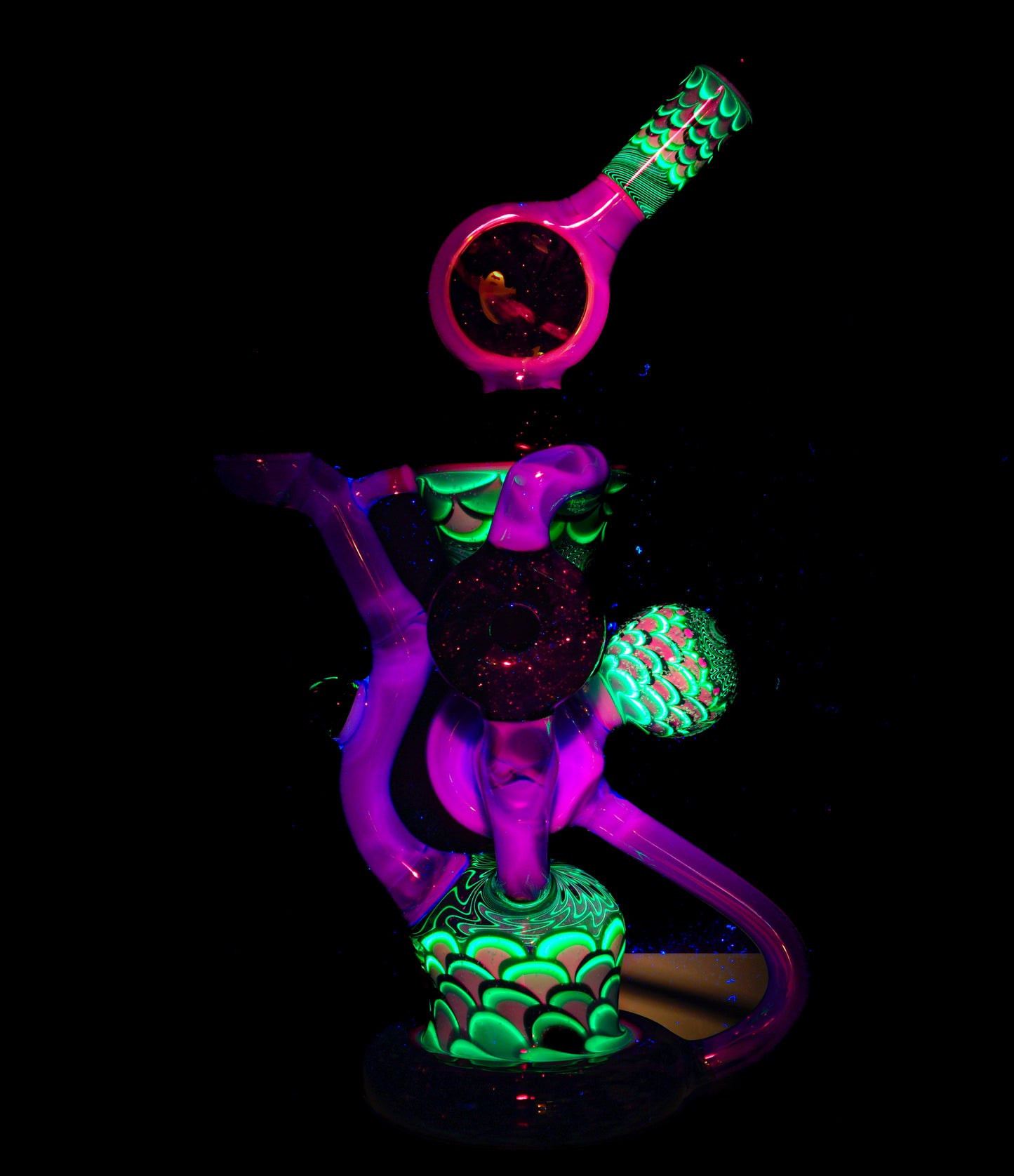 Crushed Opal Space Fume and Dotstack Trident Recycler