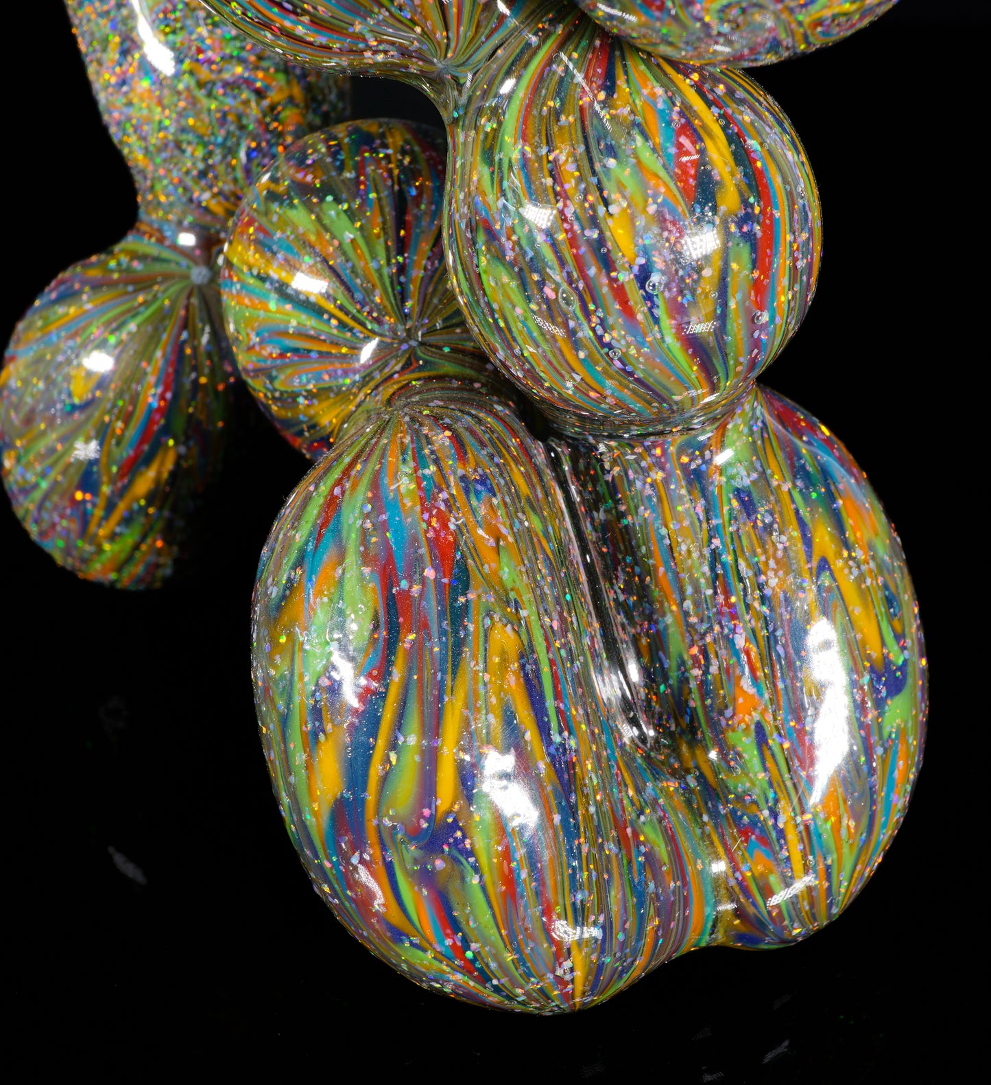 Crushed Opal UV 10 Strip Tech Balloon Dog + Removable Tail
