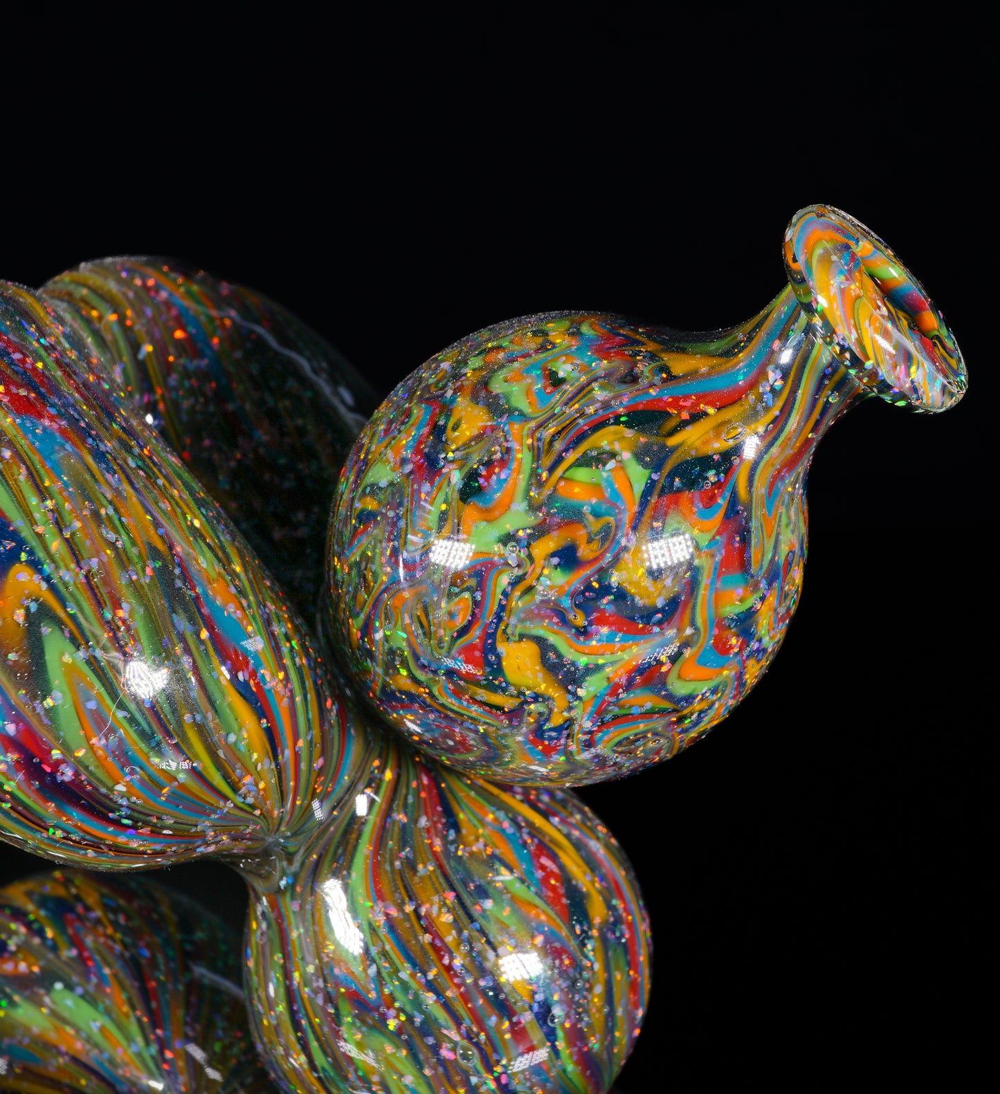 Crushed Opal UV 10 Strip Tech Balloon Dog + Removable Tail
