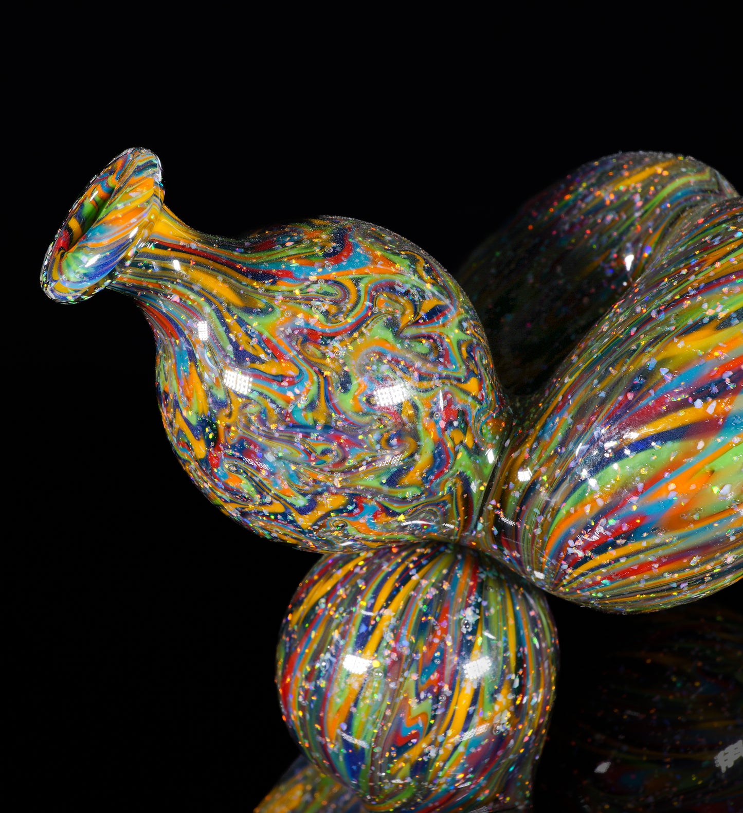 Crushed Opal UV 10 Strip Tech Balloon Dog + Removable Tail