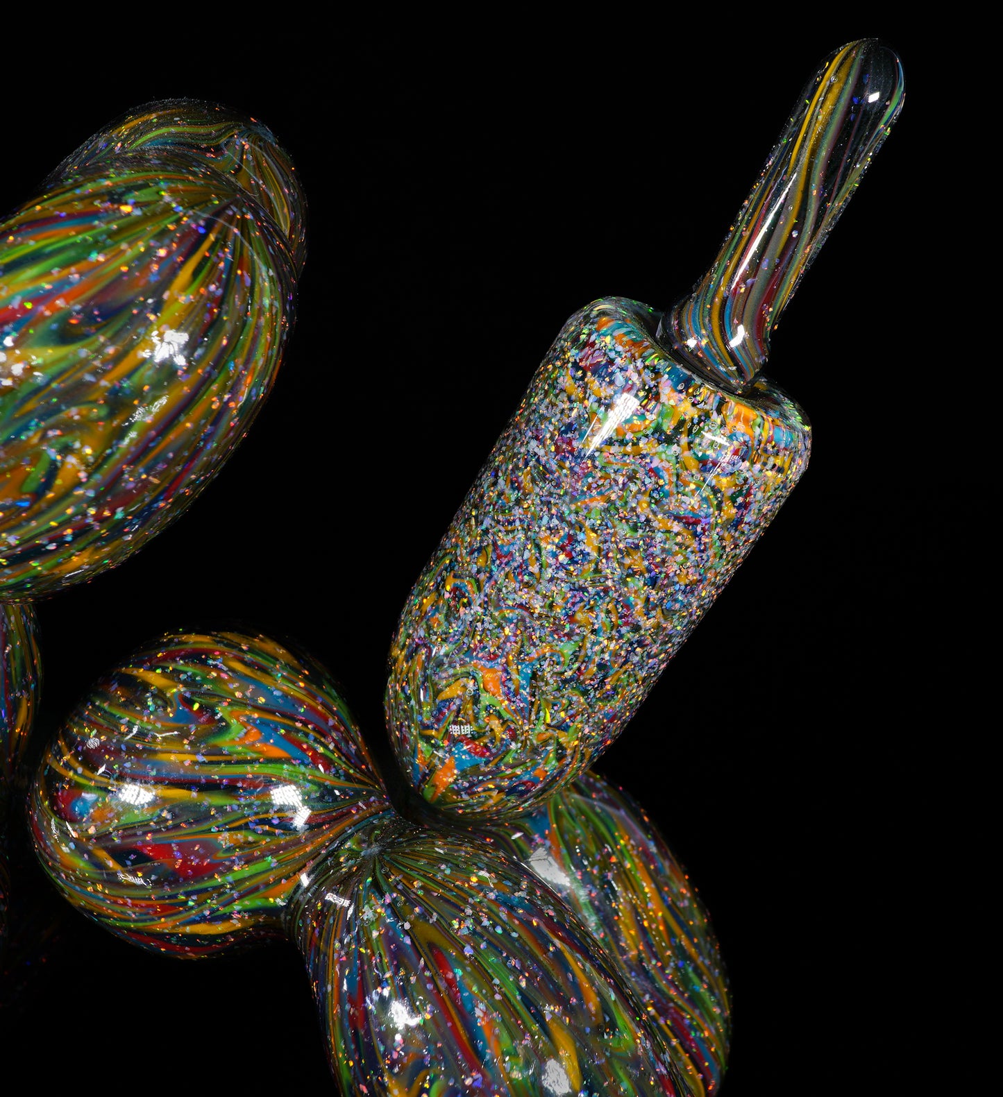 Crushed Opal UV 10 Strip Tech Balloon Dog + Removable Tail