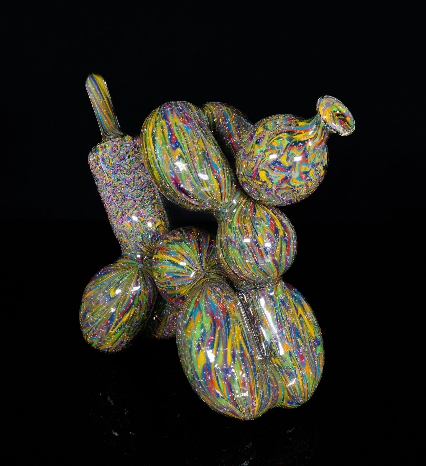 Crushed Opal UV 10 Strip Tech Balloon Dog + Removable Tail