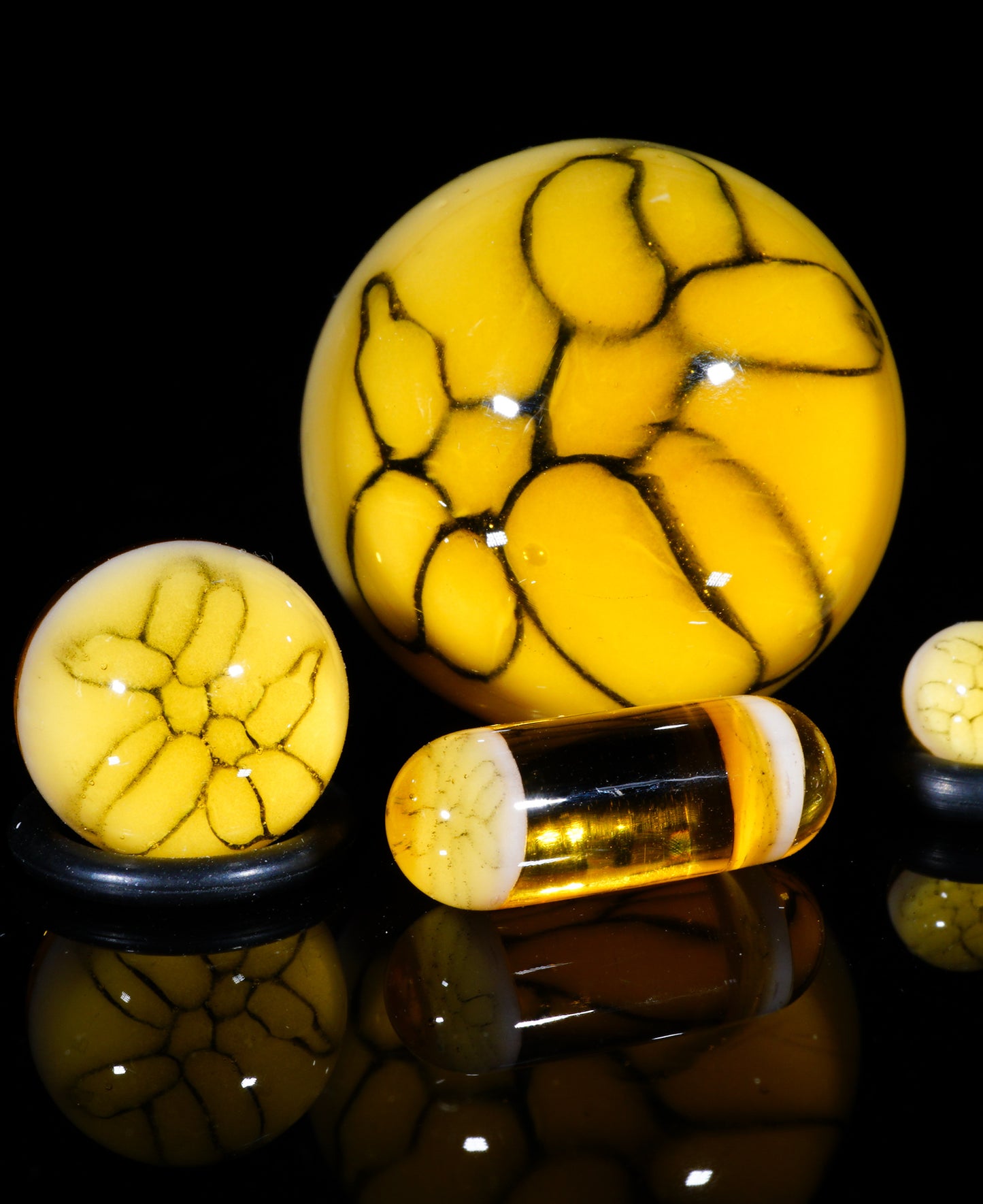 Yellow Balloon Dog Slurper Set (22mm)