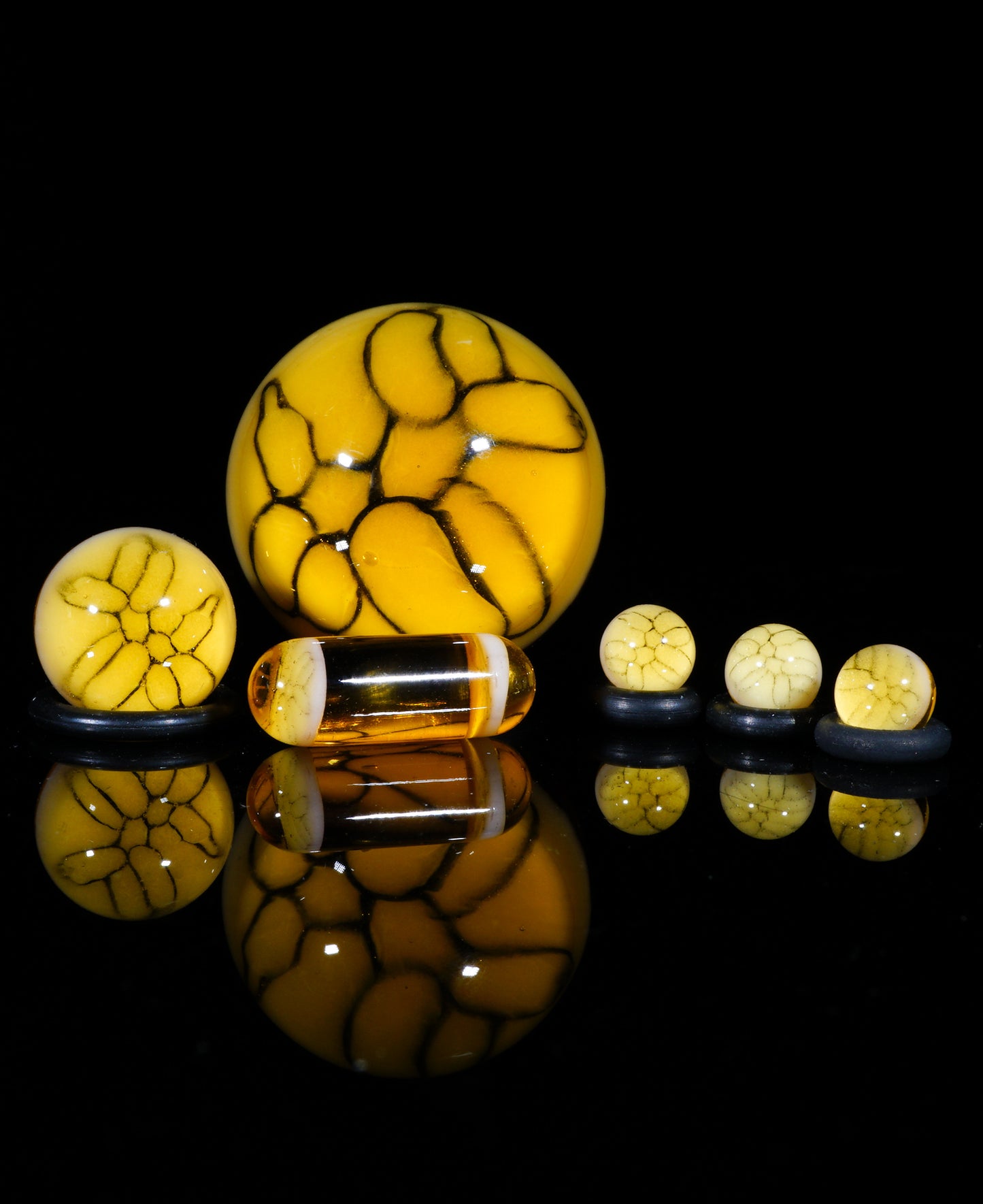 Yellow Balloon Dog Slurper Set (22mm)