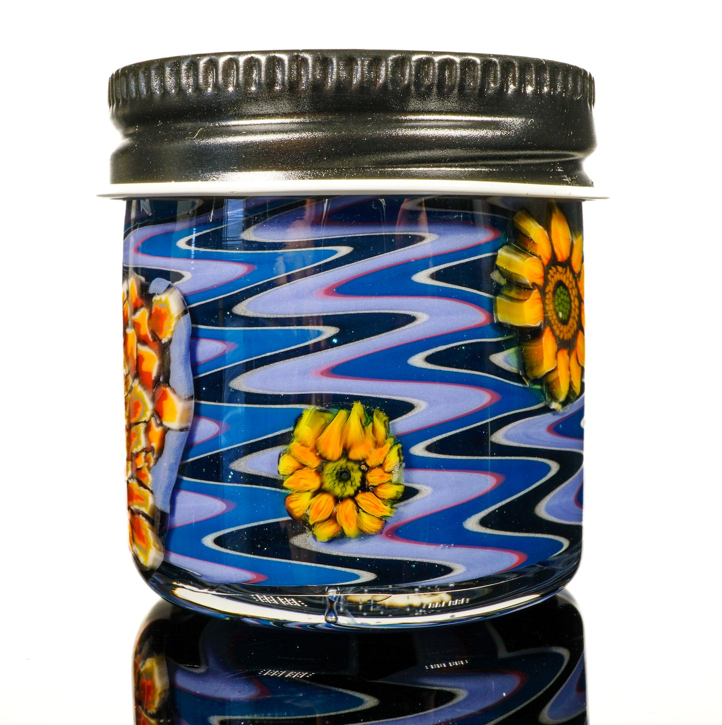 Hawk and Sunflower Baller Jar
