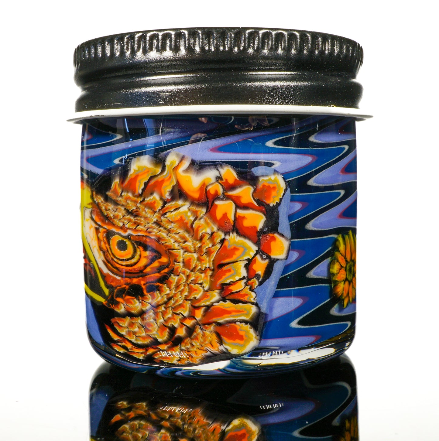 Hawk and Sunflower Baller Jar