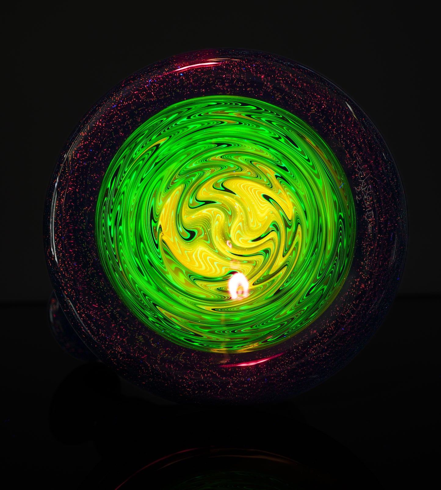 Candy Apple Dichro and UV Wigwag Fixie