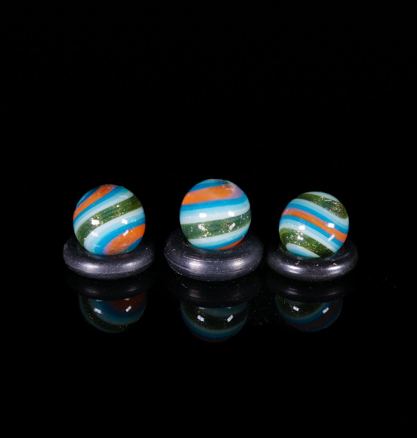 Gold Ruby UV Coil Pot Spinner Cap + Terp Pearls (no.16)
