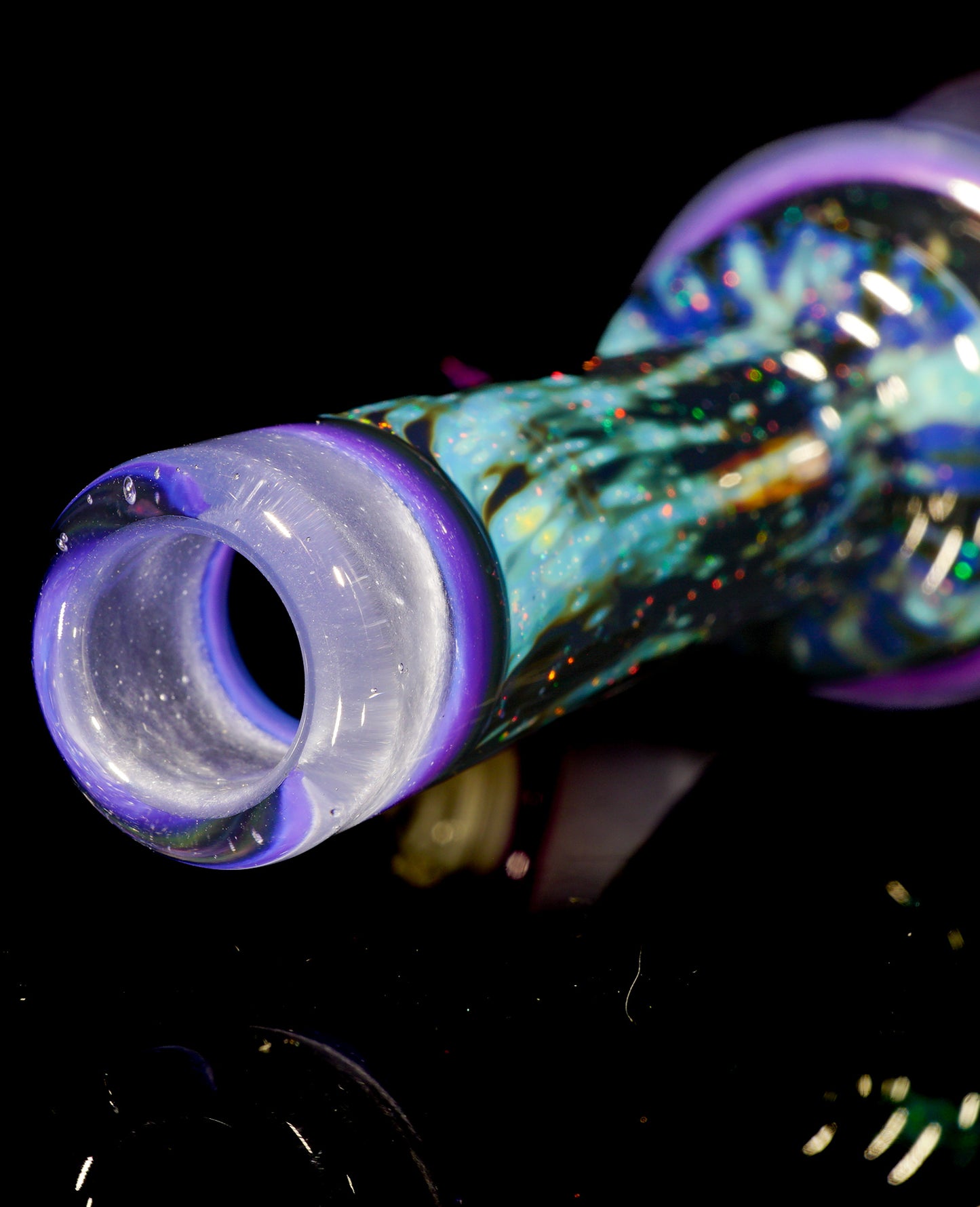 Heisenberg over UV Blue Satin Crushed Opal Space and Milli Tube