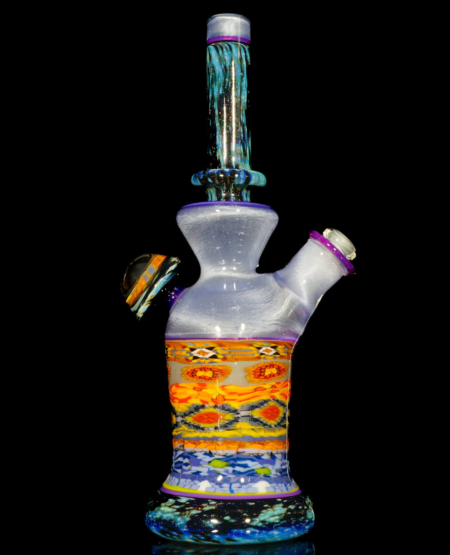 Heisenberg over UV Blue Satin Crushed Opal Space and Milli Tube
