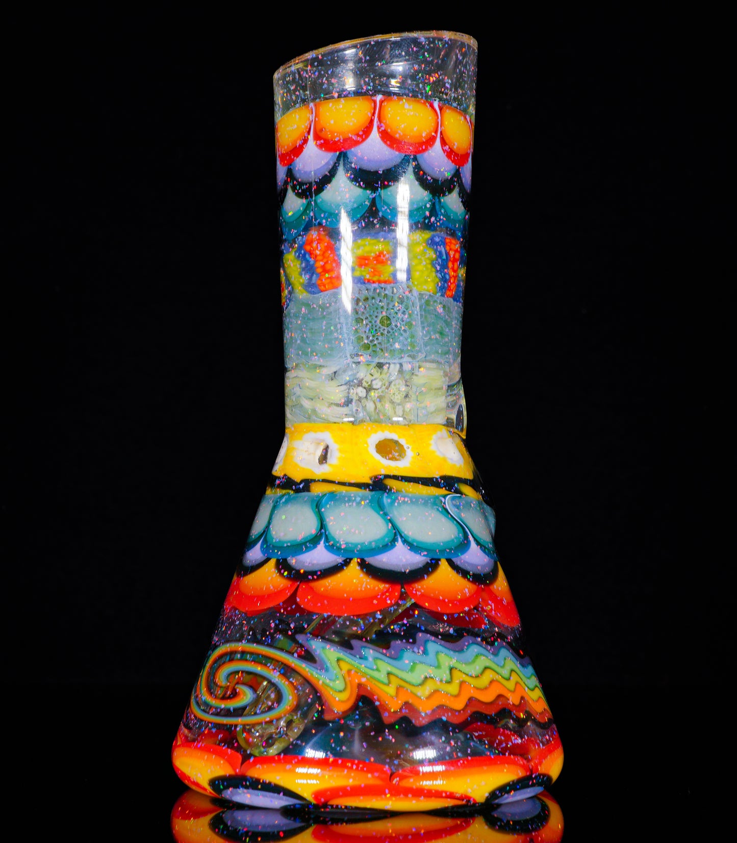 Rainbow Dot and Chipstack Crushed Opal Mini Cruizer