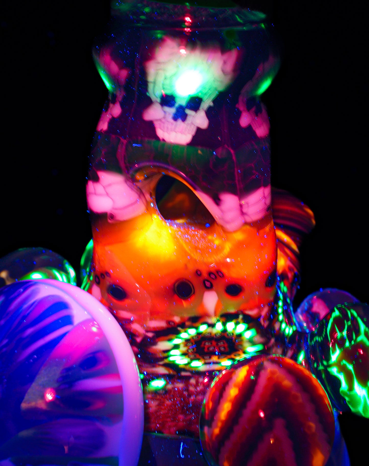 UV Rainbow Dichro Dotstack Wigwag Chipstack Skull Tube