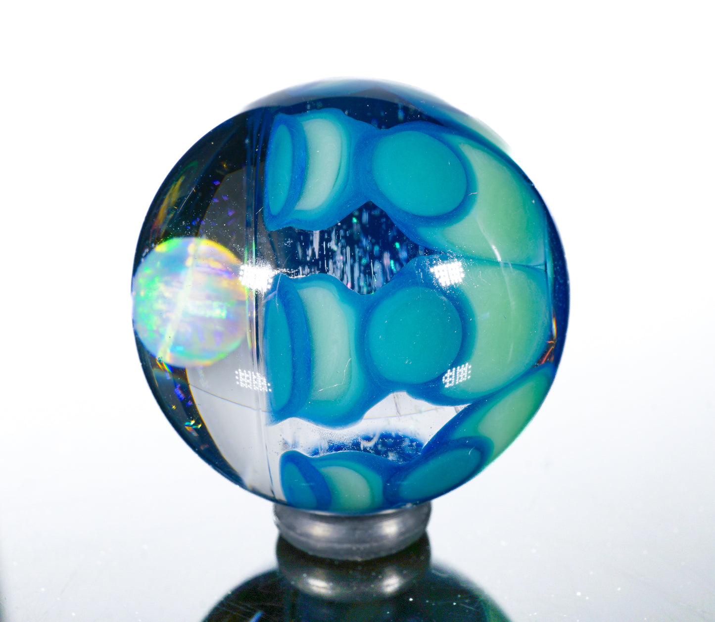 Small Dichro Icy Dotstack Opal Slurper Marble