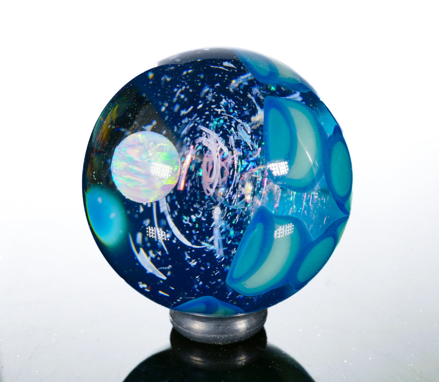 Small Dichro Icy Dotstack Opal Slurper Marble