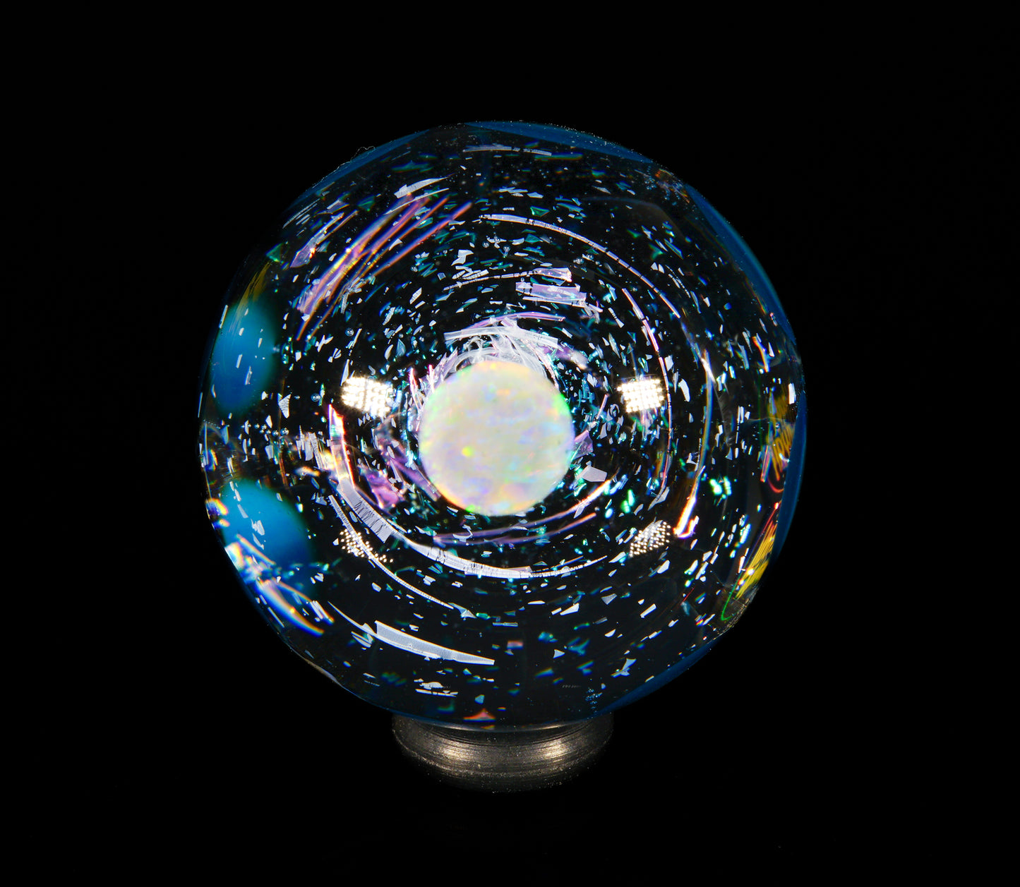 Small Dichro Icy Dotstack Opal Slurper Marble