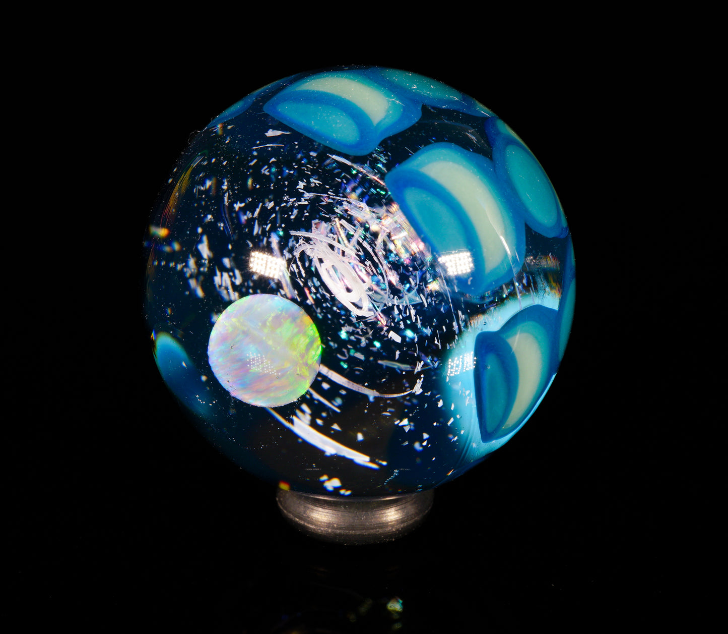 Small Dichro Icy Dotstack Opal Slurper Marble