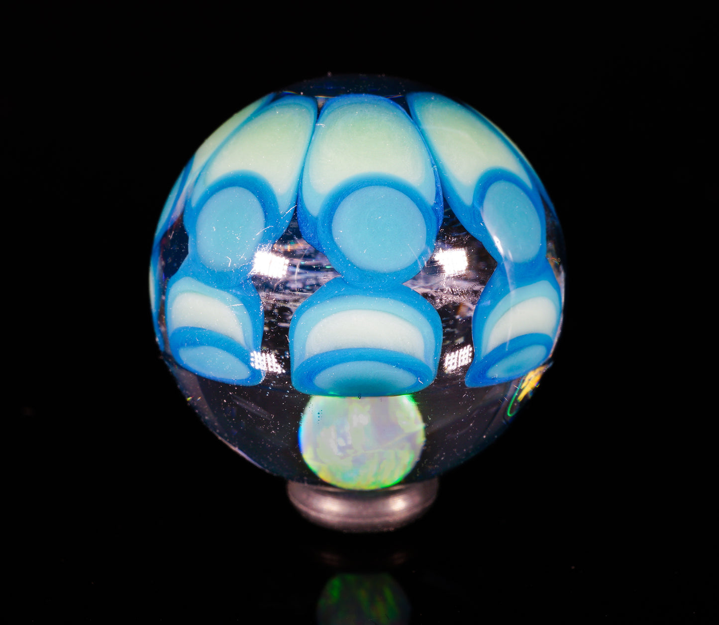 Small Dichro Icy Dotstack Opal Slurper Marble
