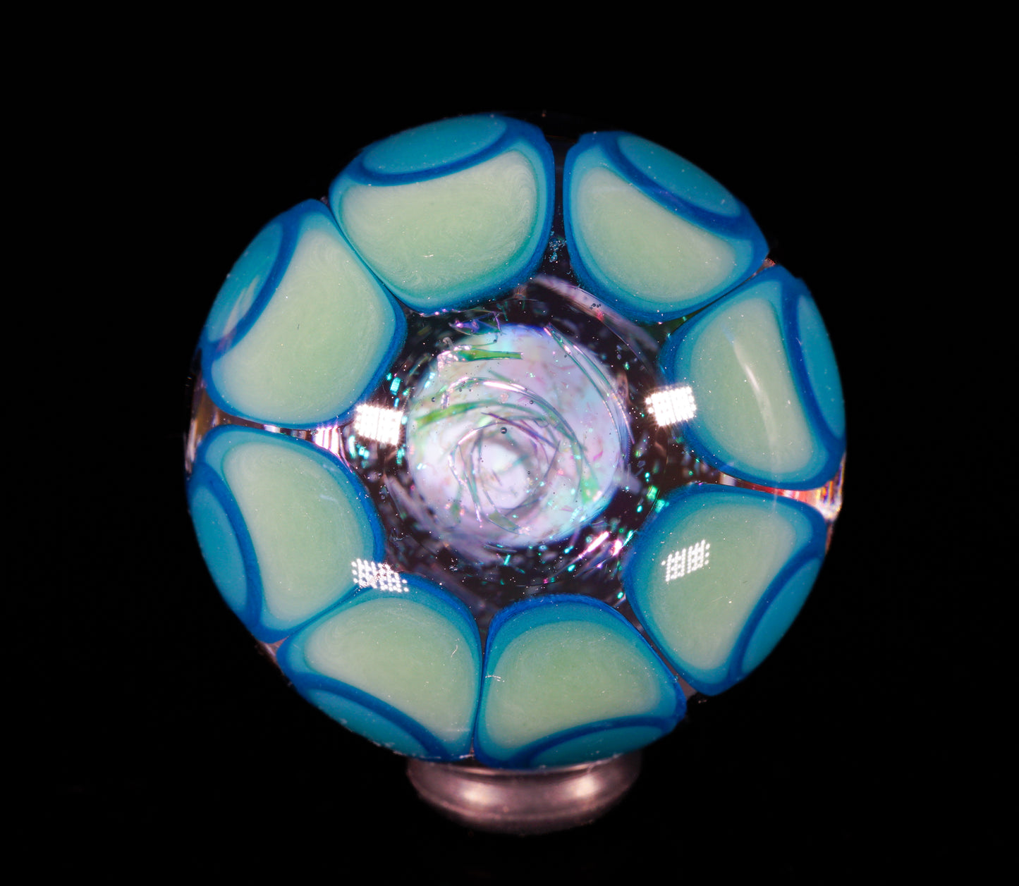 Small Dichro Icy Dotstack Opal Slurper Marble