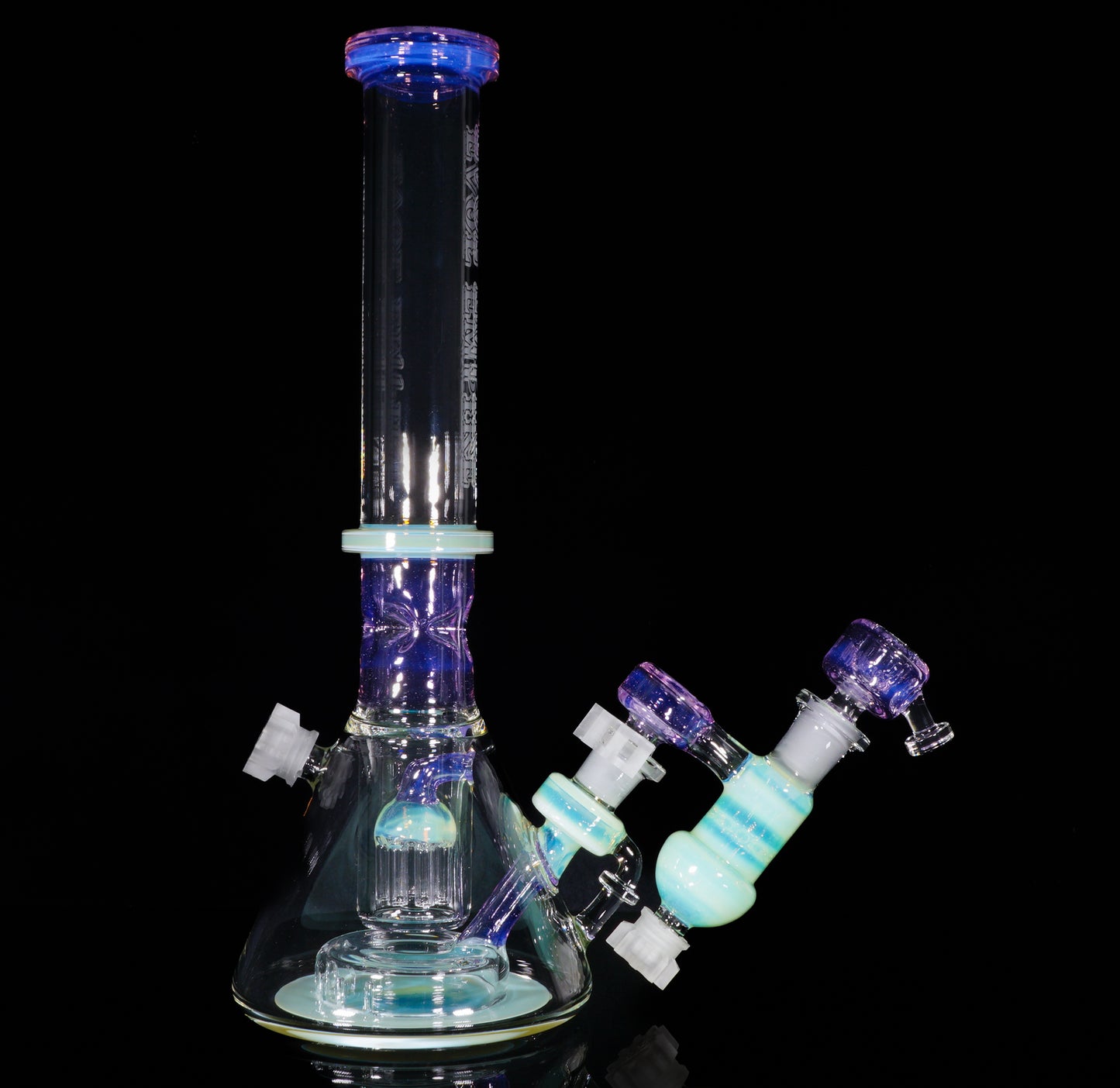 Rose Quartz and Titan Reactor Beaker + Ash Catcher + Slide