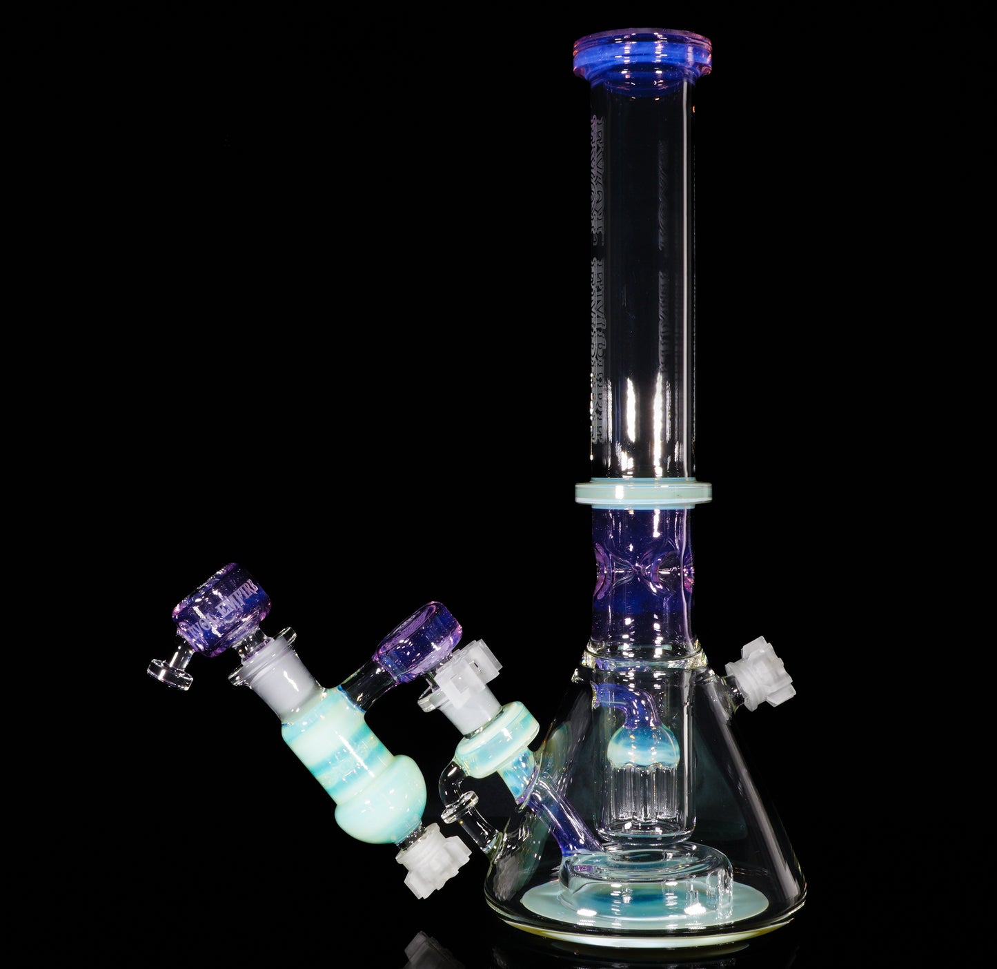 Rose Quartz and Titan Reactor Beaker + Ash Catcher + Slide