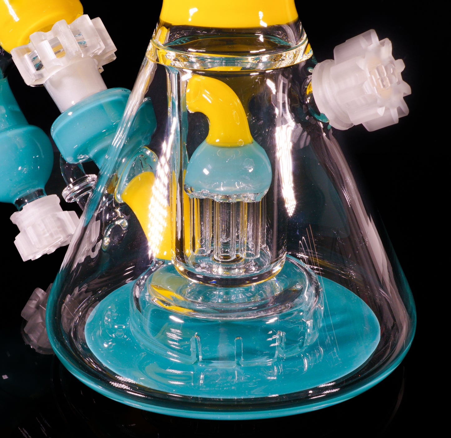 Canary and Aqua Azul Reactor Beaker + Ash Catcher + Slide