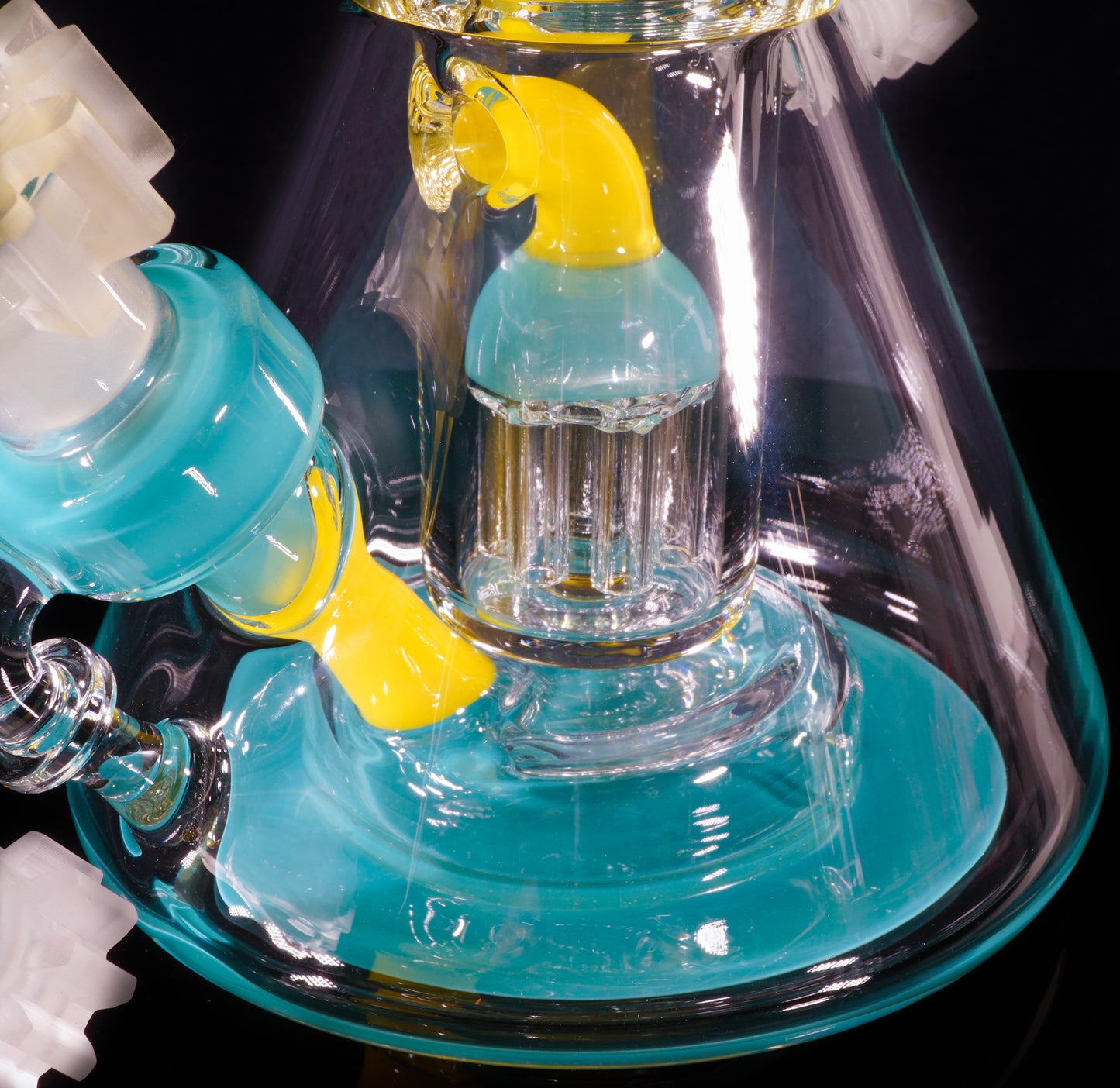 Canary and Aqua Azul Reactor Beaker + Ash Catcher + Slide