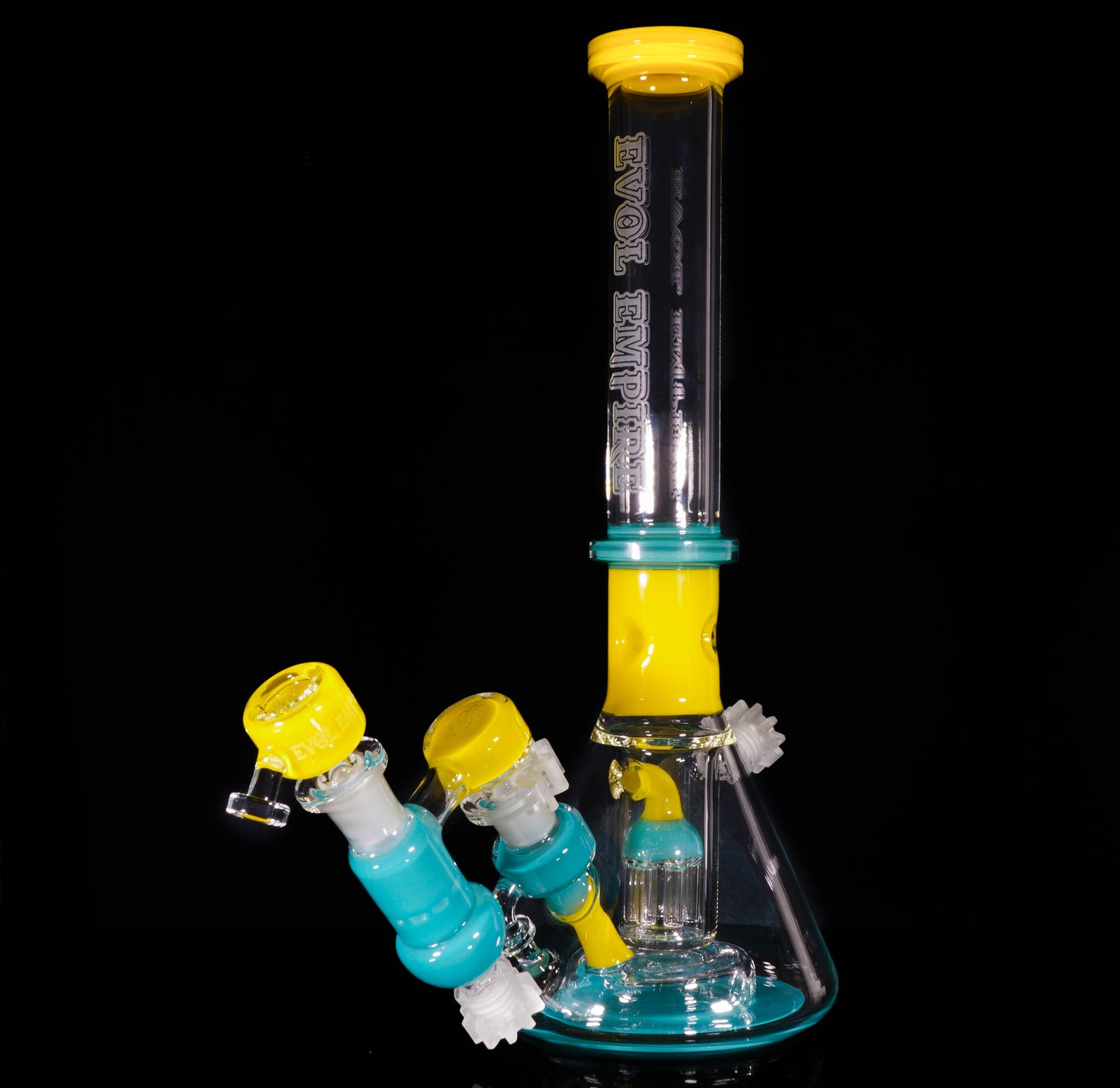 Canary and Aqua Azul Reactor Beaker + Ash Catcher + Slide