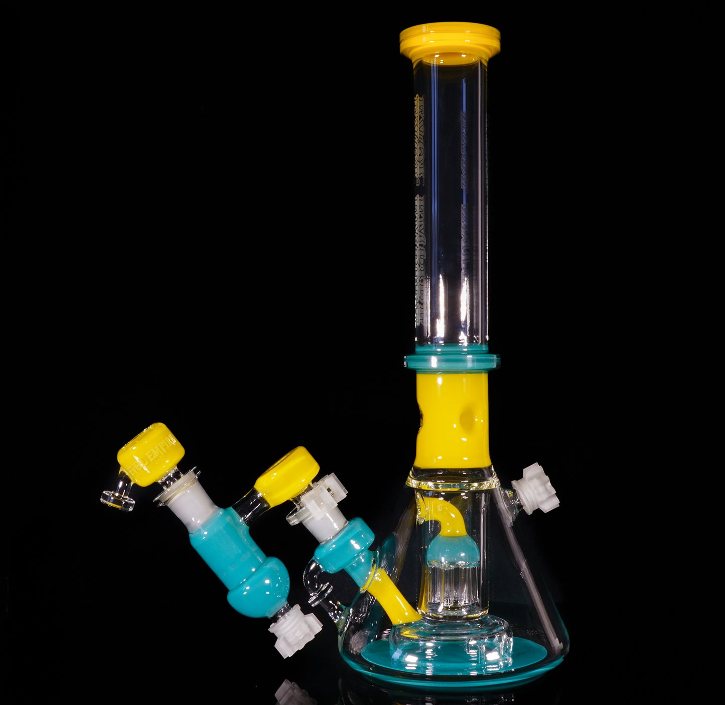 Canary and Aqua Azul Reactor Beaker + Ash Catcher + Slide