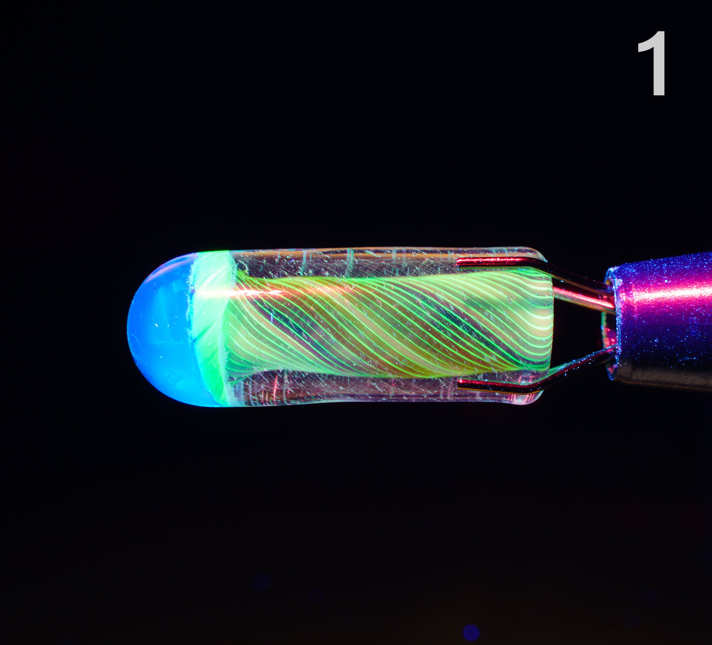 UV Fire and Ice Dichro Pillar - various designs (single)